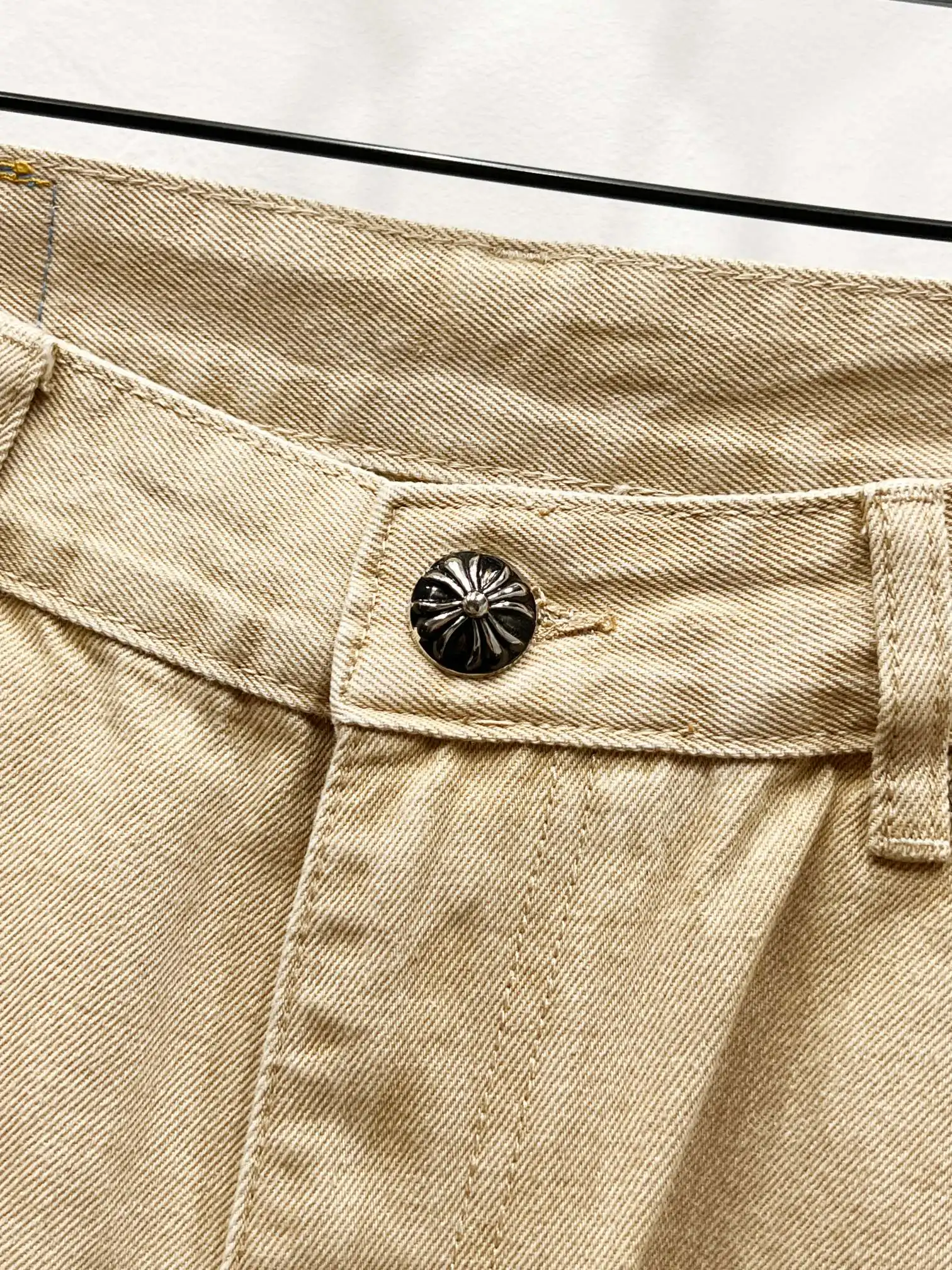 Chrome Hearts Cross Patch Straight-Leg Jeans D17019767 — view 6