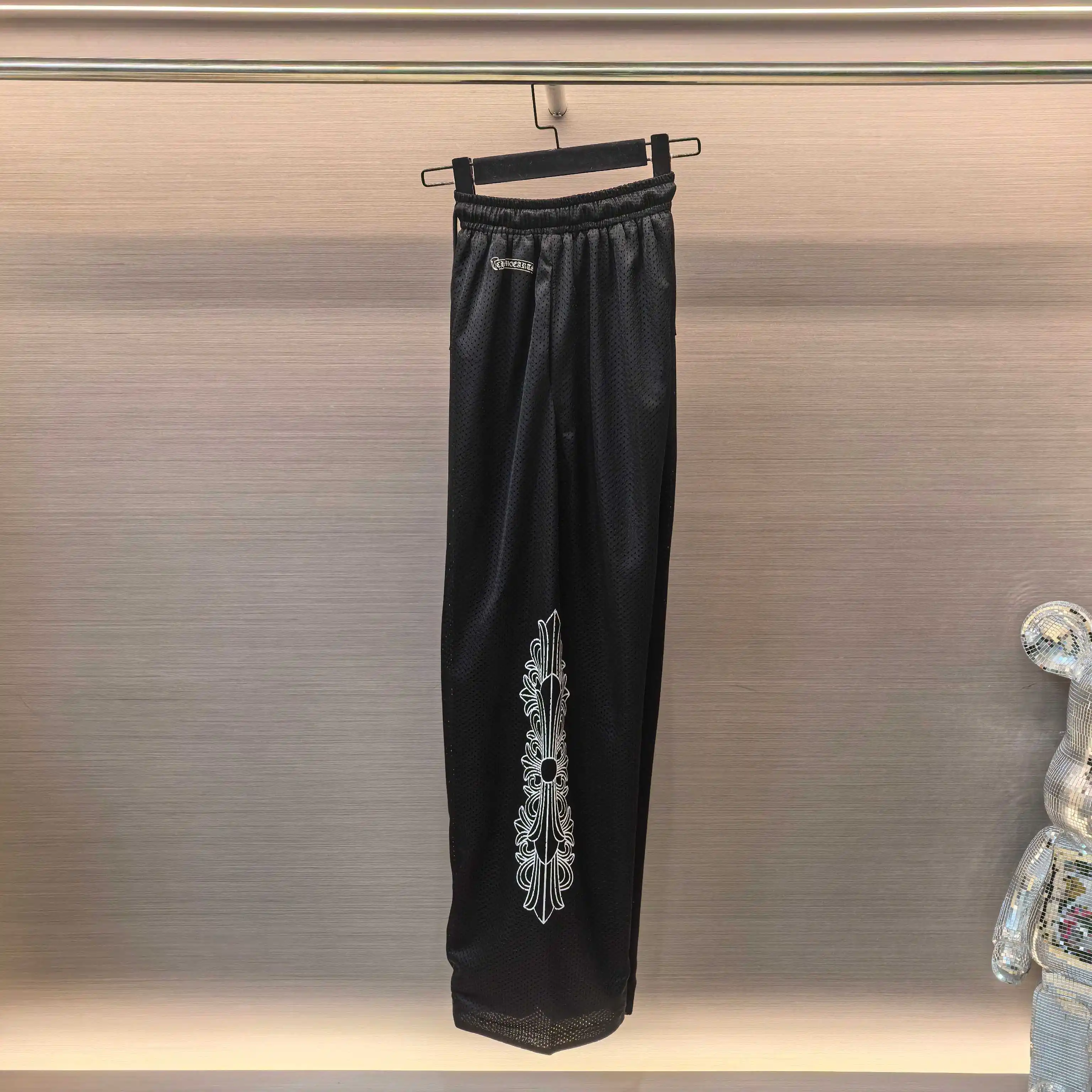 Chrome Hearts Vine Cross Embroidered Mesh Trousers D17023732 — view 5