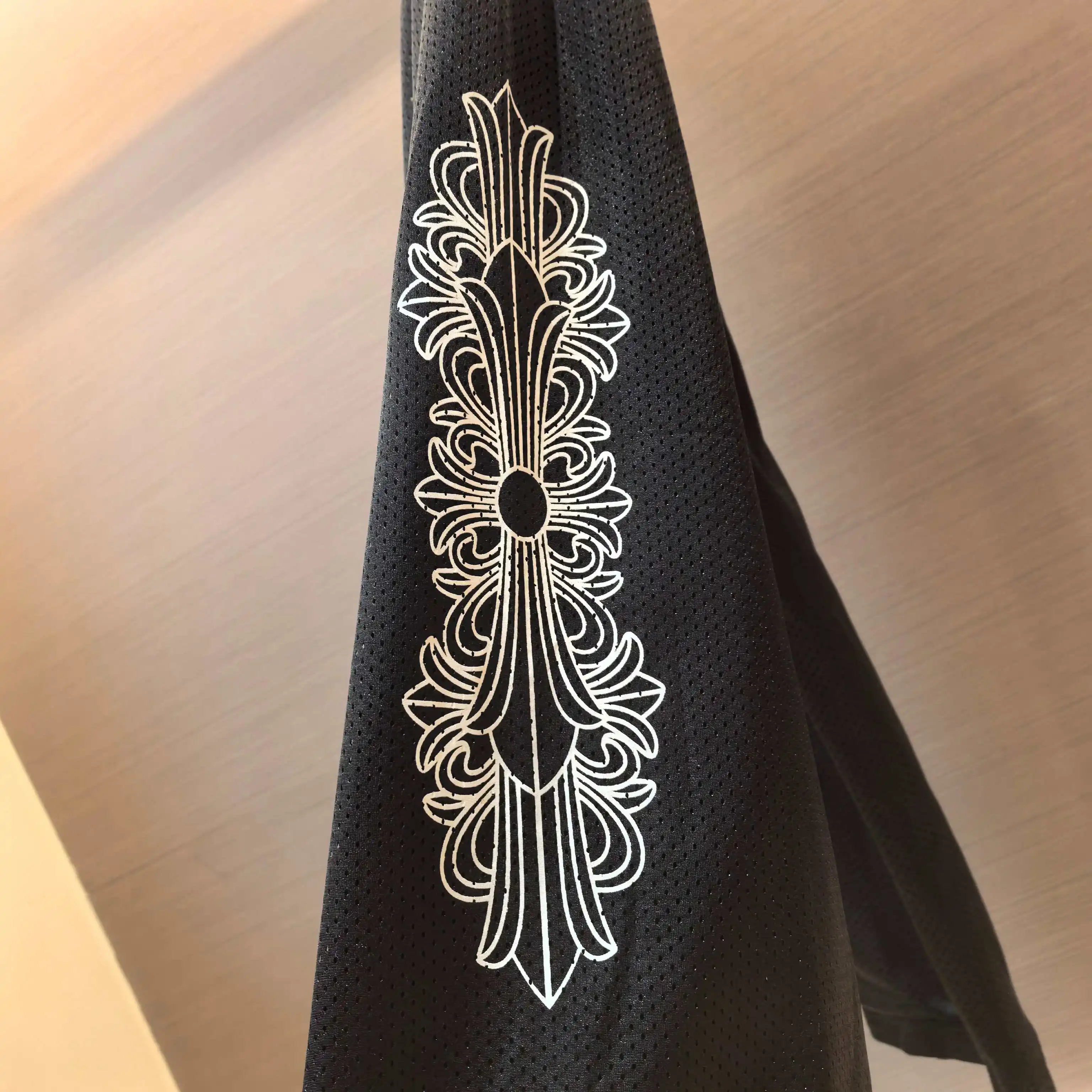Chrome Hearts Vine Cross Embroidered Mesh Trousers D17023732 — view 7