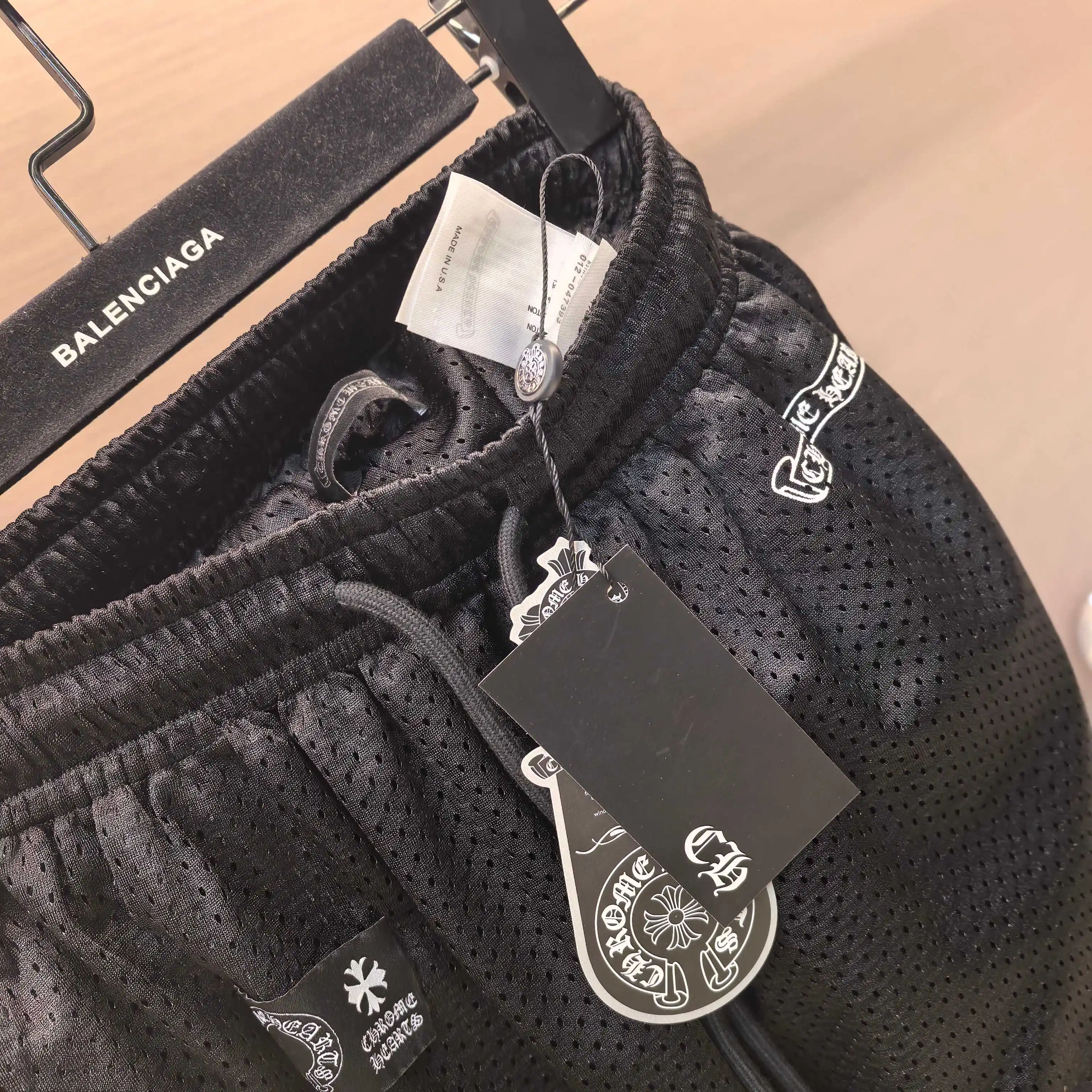 Chrome Hearts Vine Cross Embroidered Mesh Trousers D17023732 — view 8