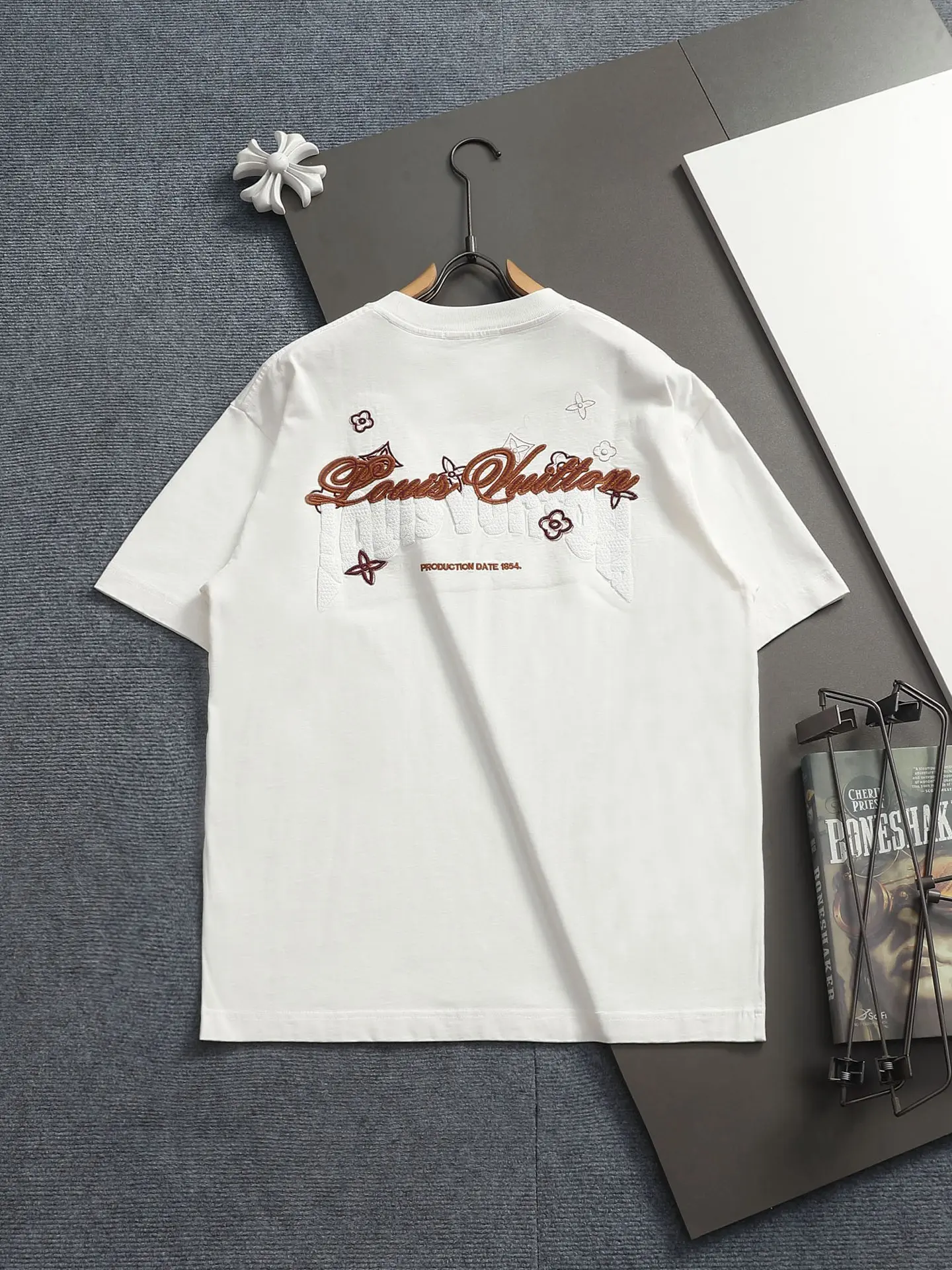 Embroidered Logo Cotton T-Shirt D17014618 — view 2