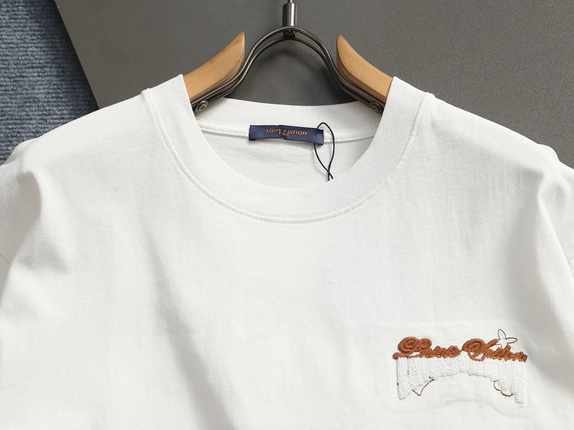 Embroidered Logo Cotton T-Shirt D17014618 — view 3