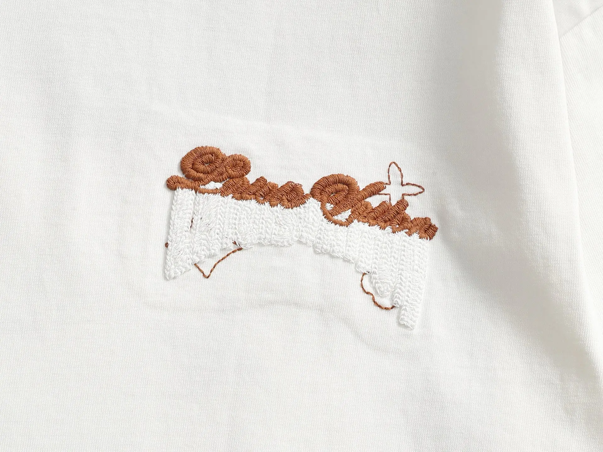 Embroidered Logo Cotton T-Shirt D17014618 — view 5