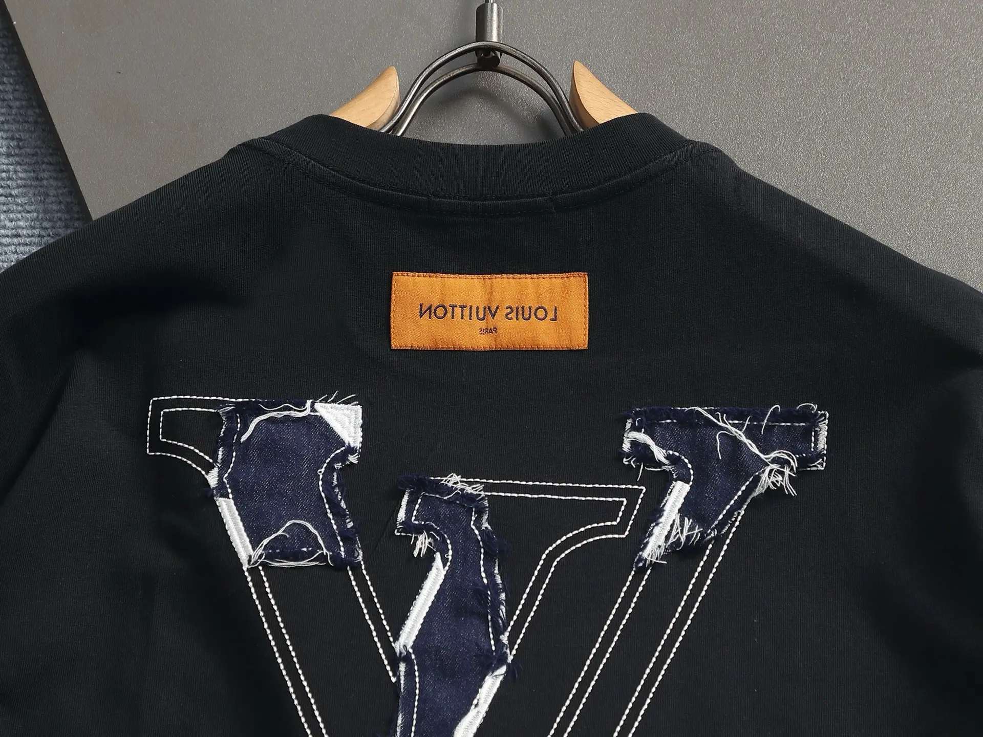 Embroidered Denim Patch Logo T-Shirt D17014617 — view 10
