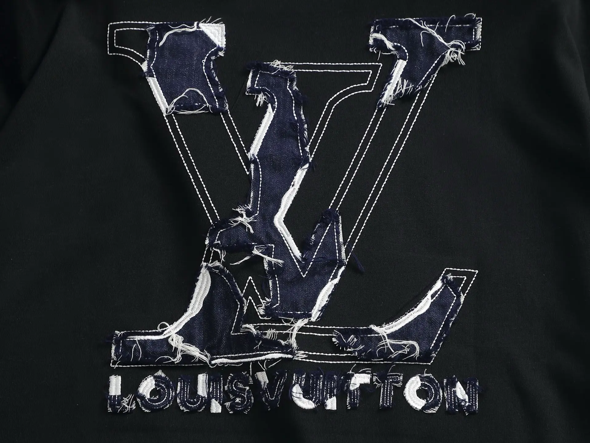 Embroidered Denim Patch Logo T-Shirt D17014617 — view 11