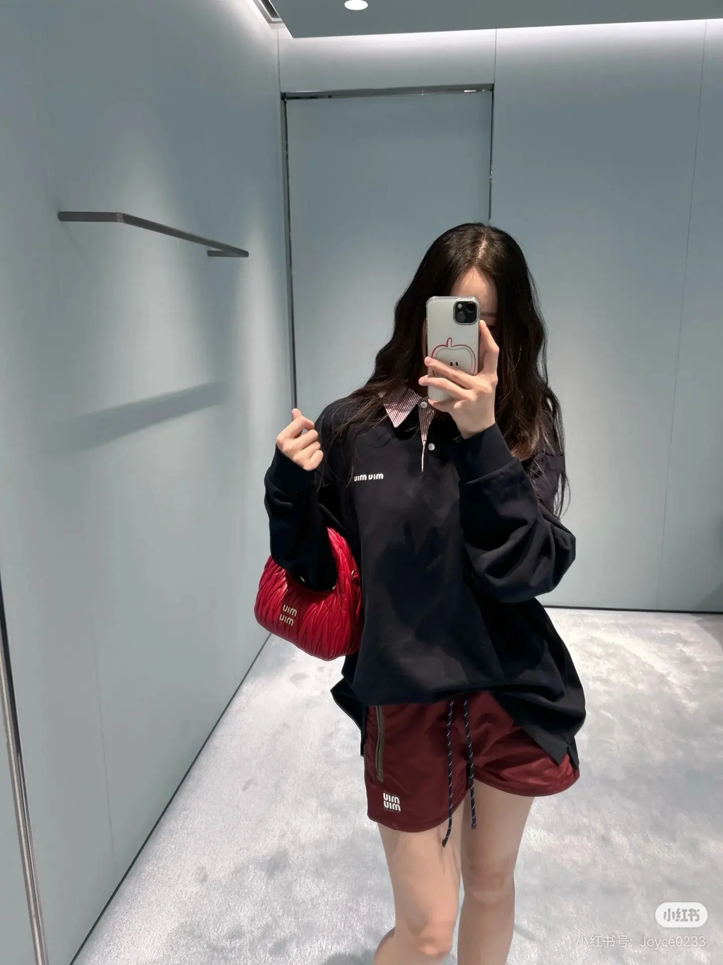 Logo Embroidered Long-Sleeve Polo Shirt D17023626 — view 2