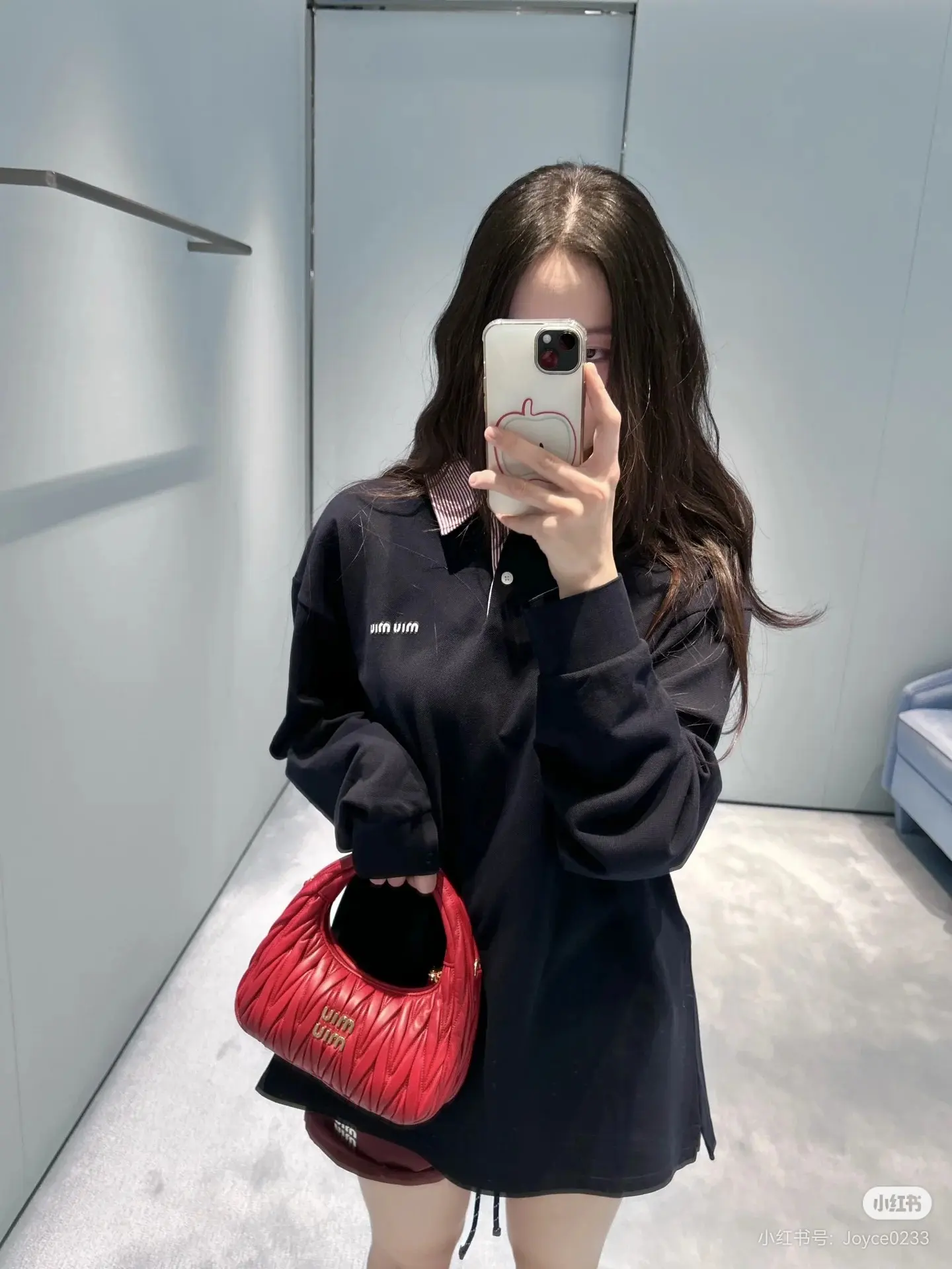 Logo Embroidered Long-Sleeve Polo Shirt D17023626 — view 4