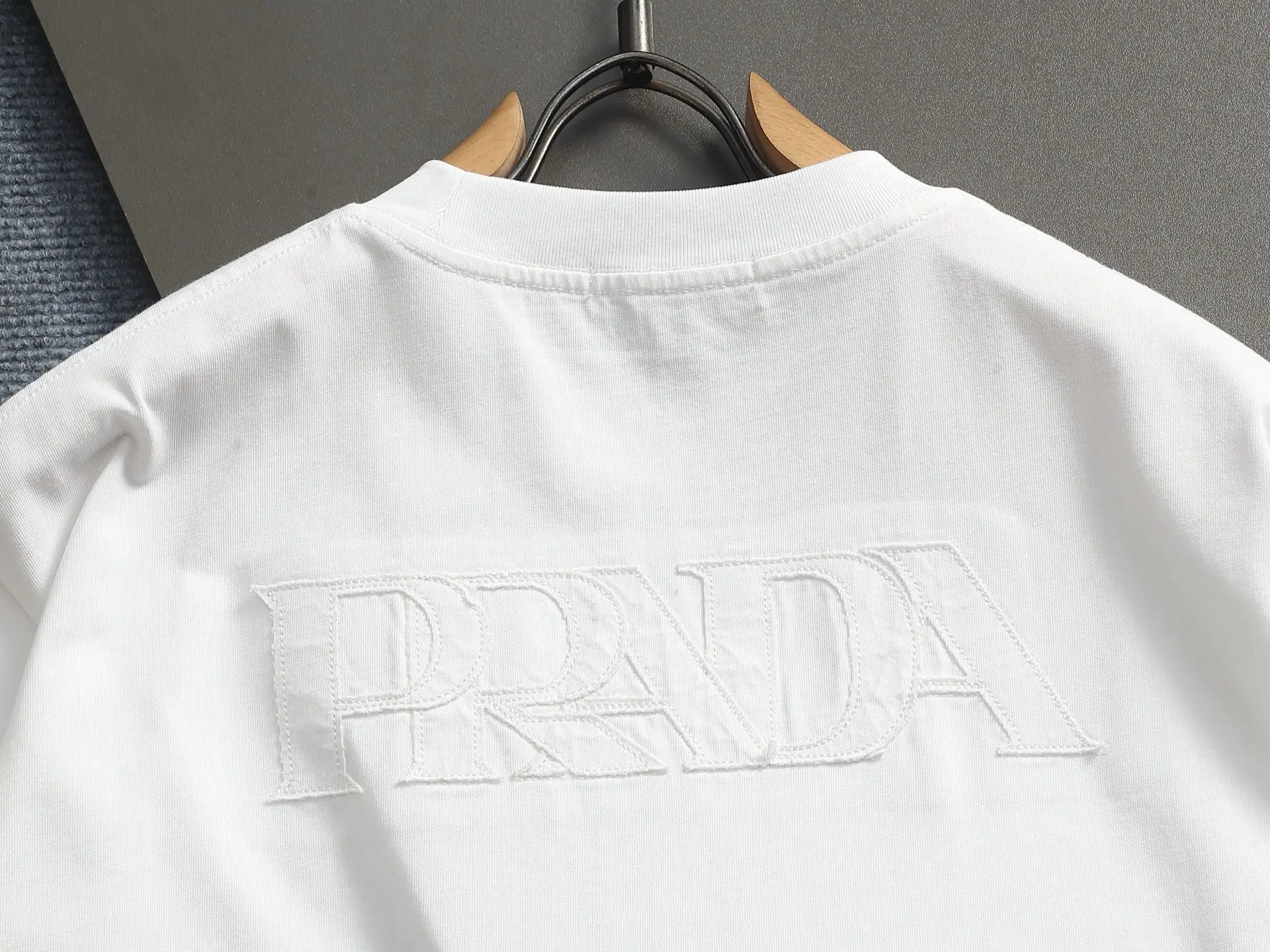 Logo-Embroidered Cotton-Jersey T-Shirt D17014591 — view 11