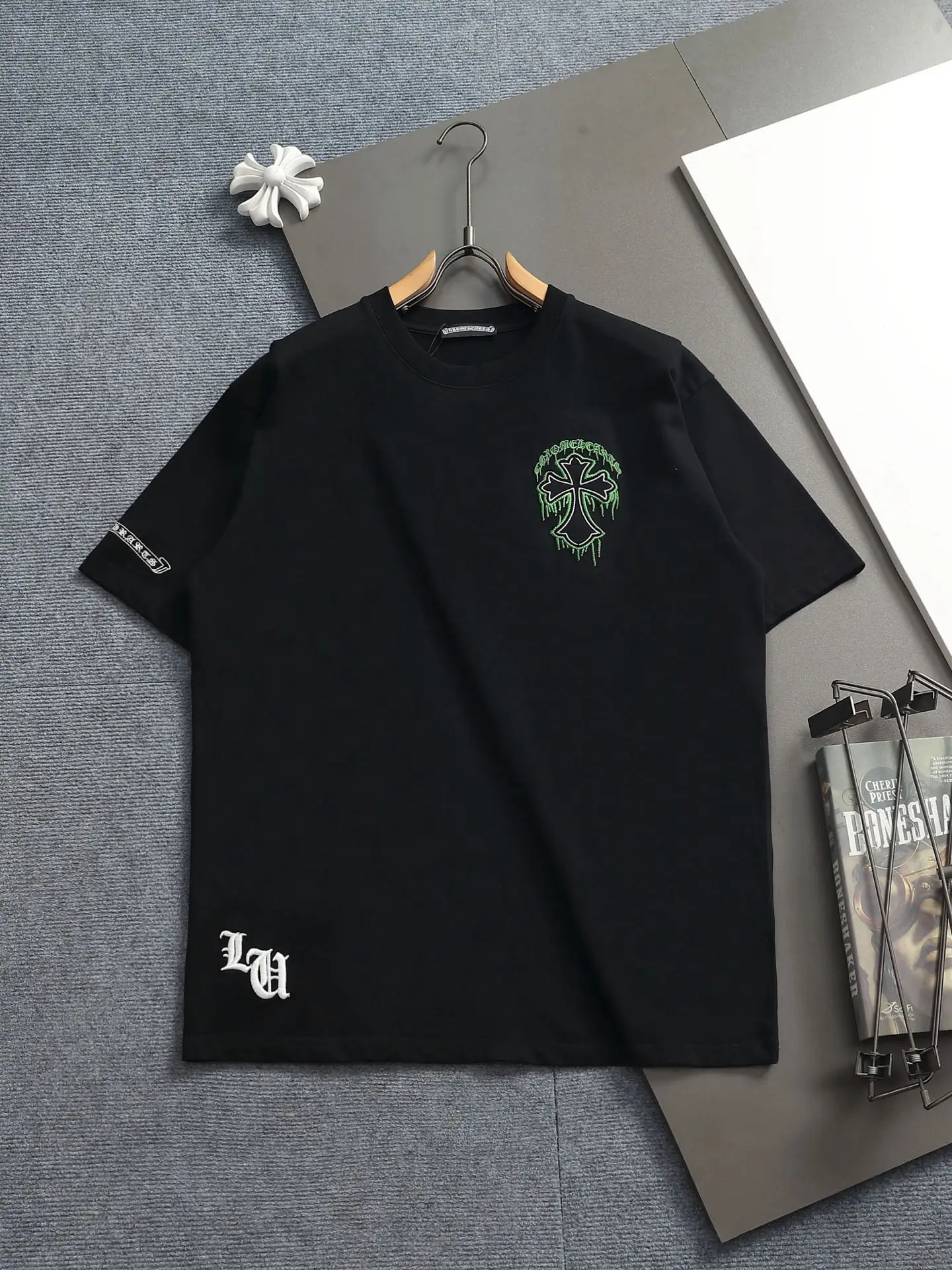 Embroidered Cross Logo Oversized T-Shirt D17514621