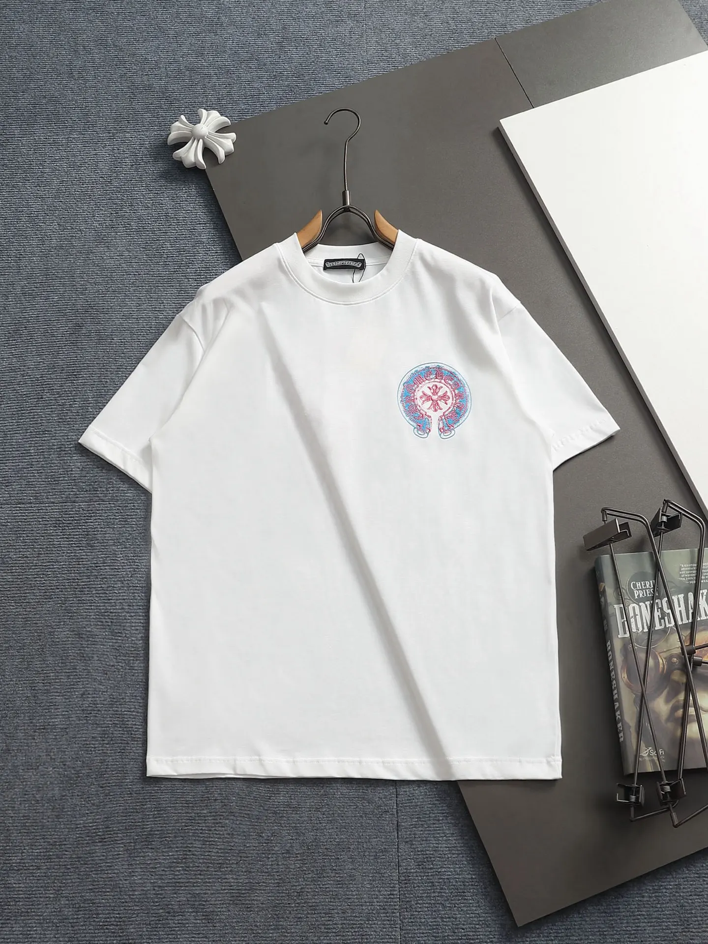 Embroidered Horseshoe Logo Cotton T-Shirt D17514588