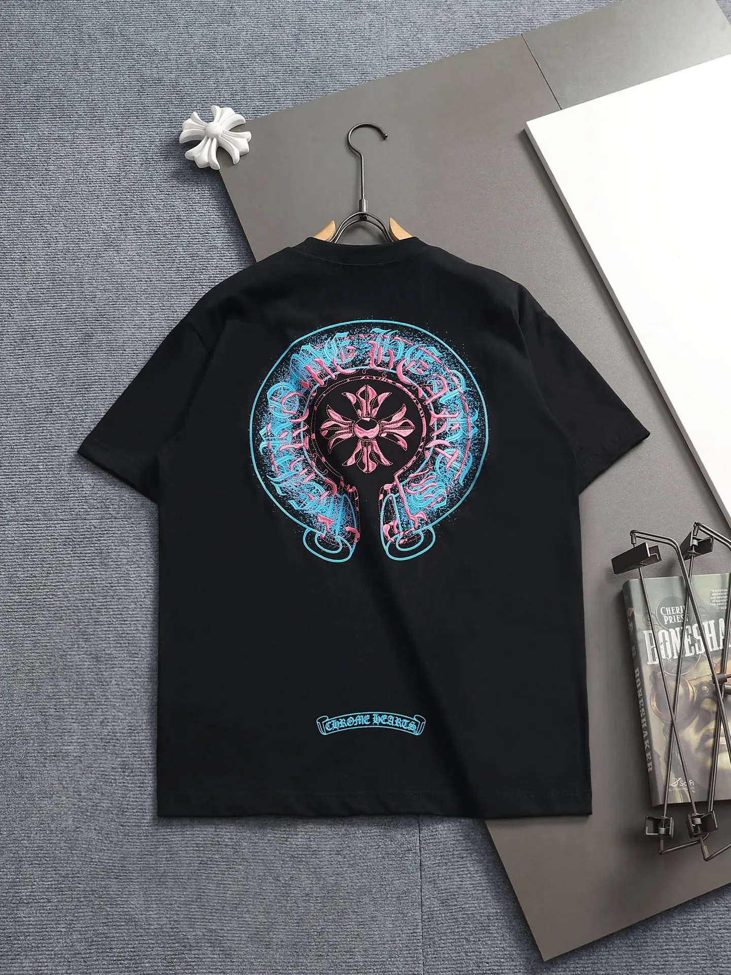 Embroidered Horseshoe Logo Cotton T-Shirt D17514590 — view 2