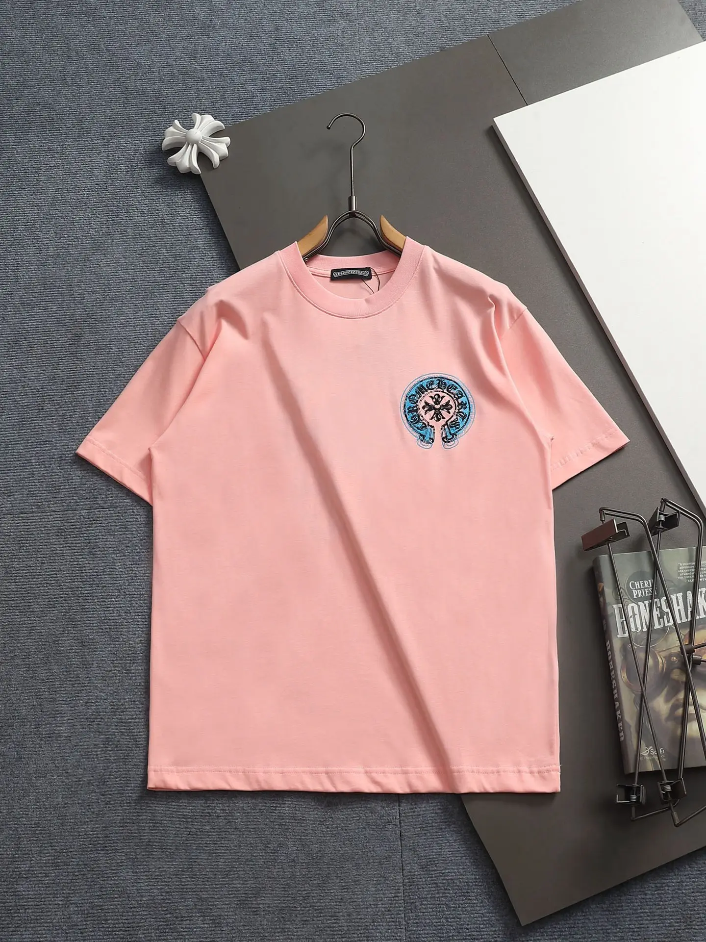 Embroidered Horseshoe Logo Cotton T-Shirt D17514589