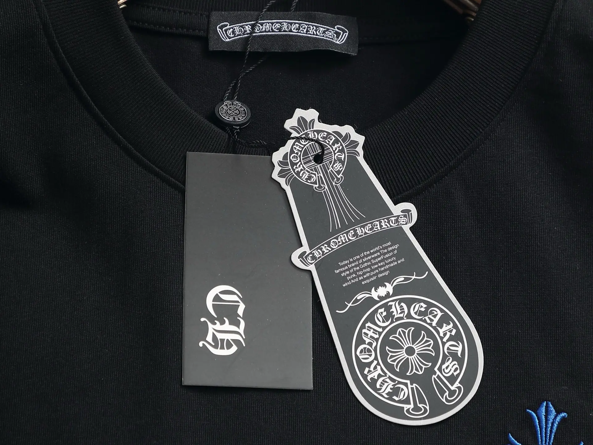 Embroidered Horseshoe Cross Cotton T-Shirt D17514597 — view 6