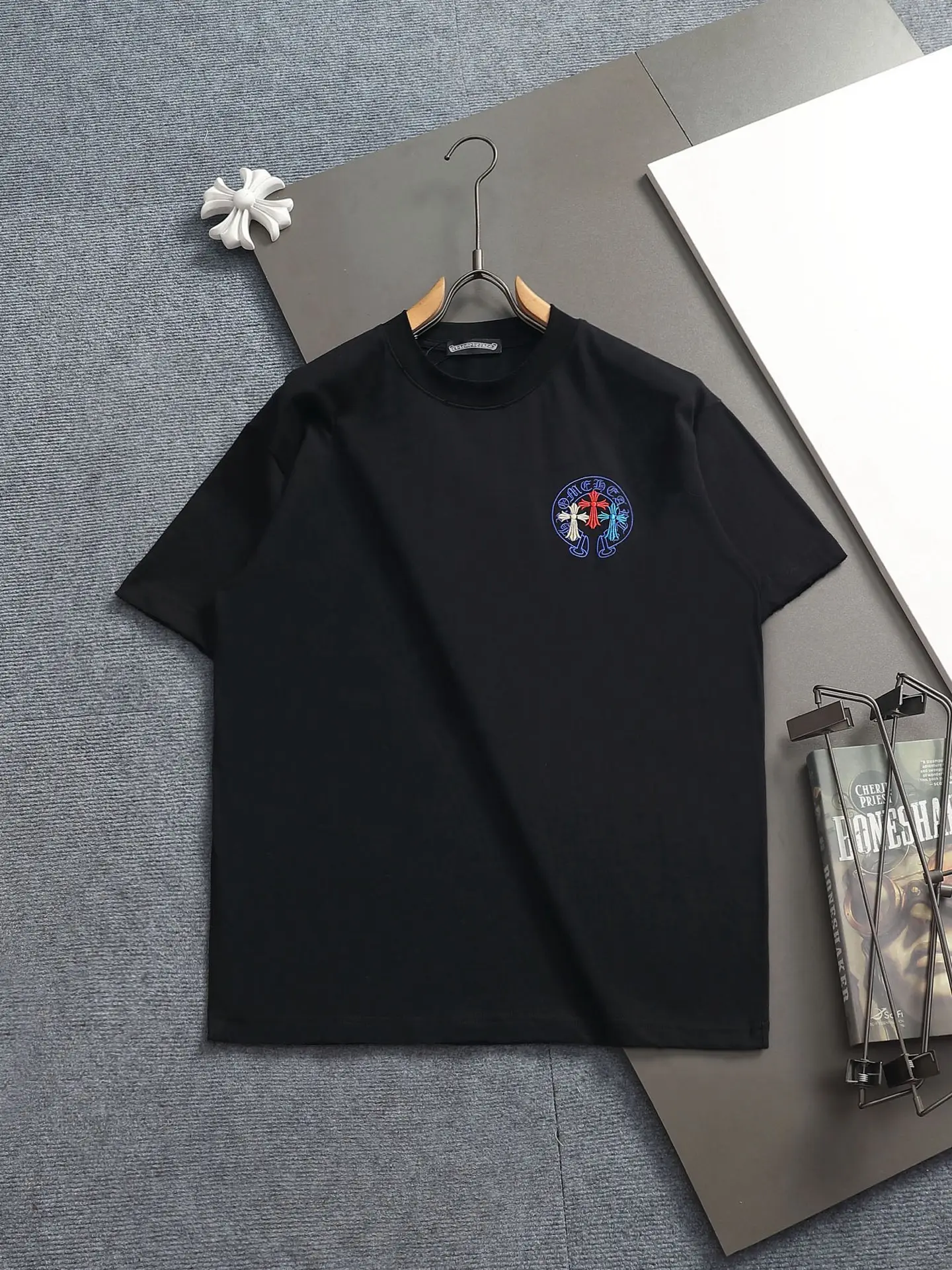 Embroidered Horseshoe Logo Cotton T-Shirt D17514615