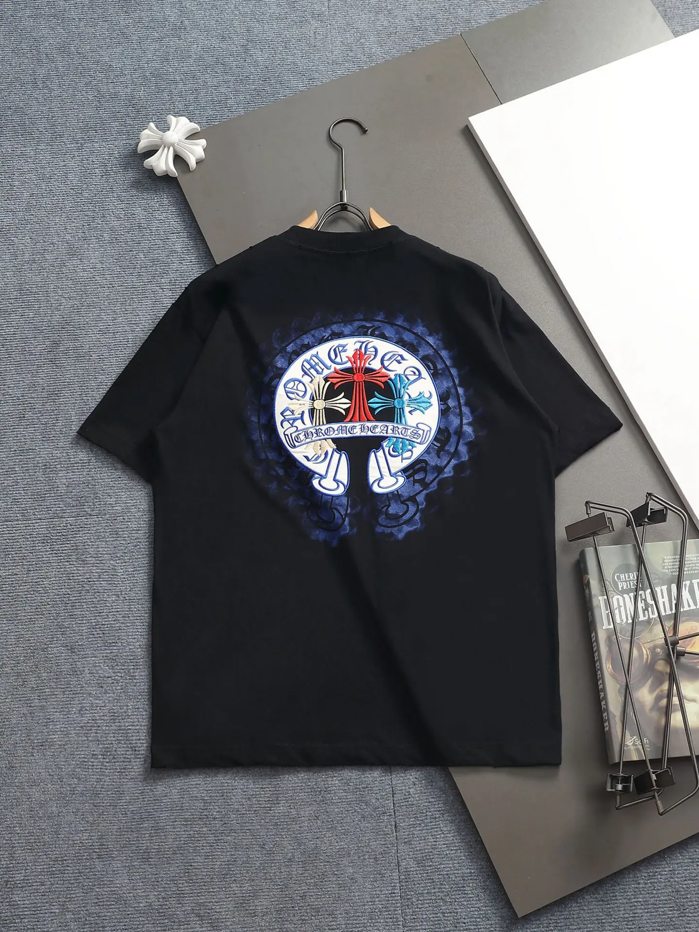 Embroidered Horseshoe Logo Cotton T-Shirt D17514615 — view 2