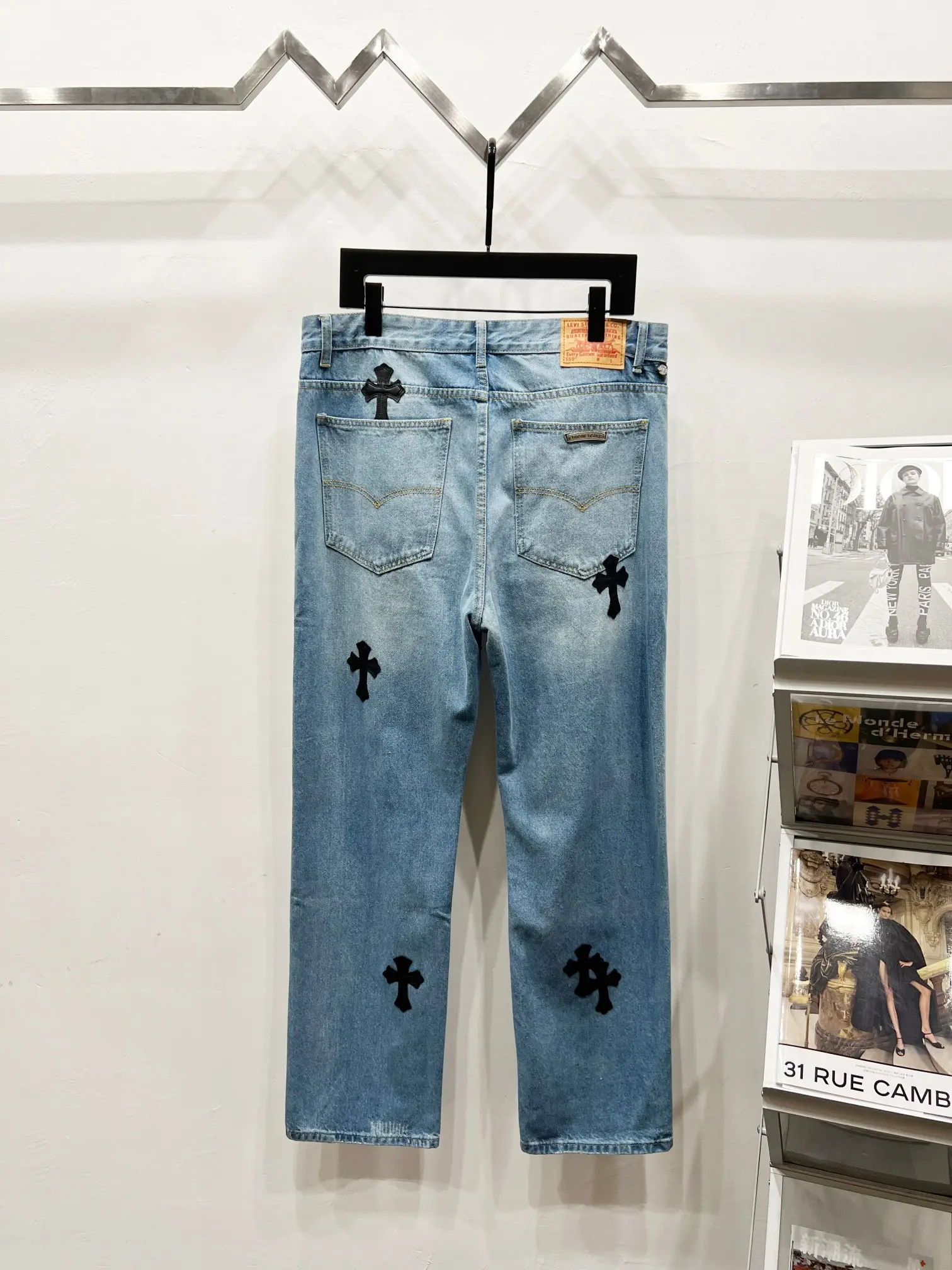 Chrome Hearts Cross Patch Graphic Jeans D18019747 — view 2