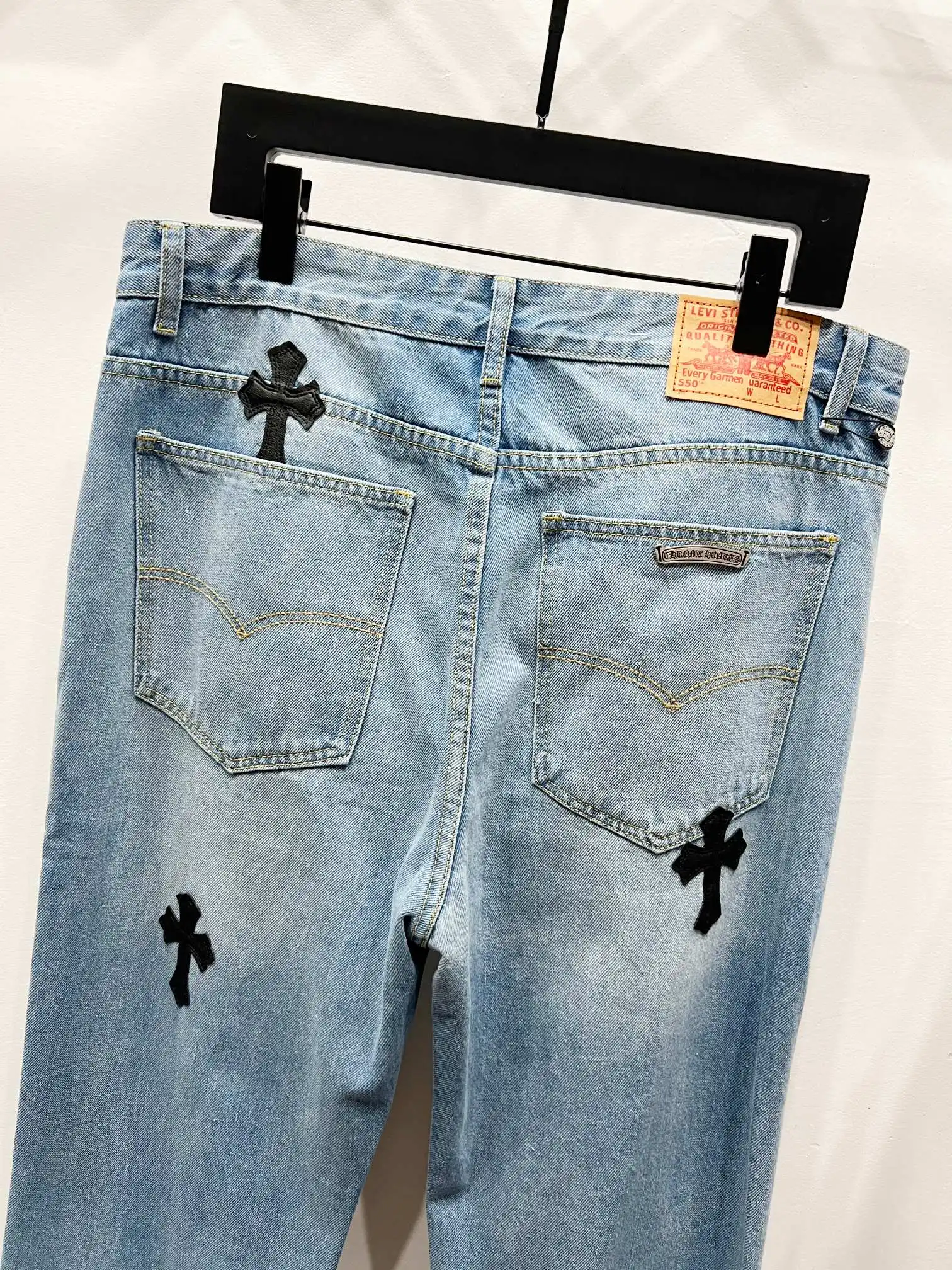 Chrome Hearts Cross Patch Graphic Jeans D18019747 — view 3
