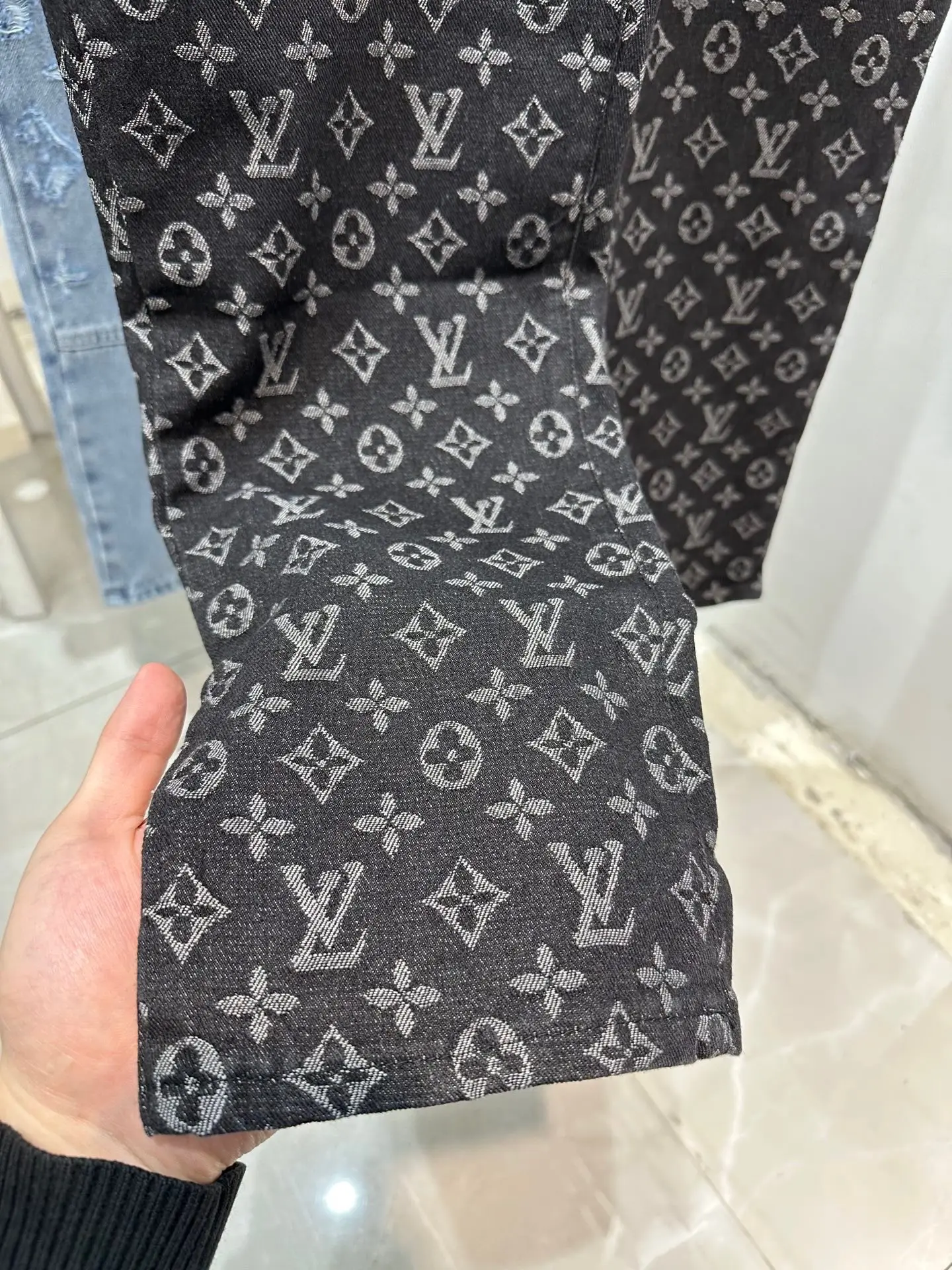Monogram Jacquard Straight-Leg Jeans D18013849 — view 2