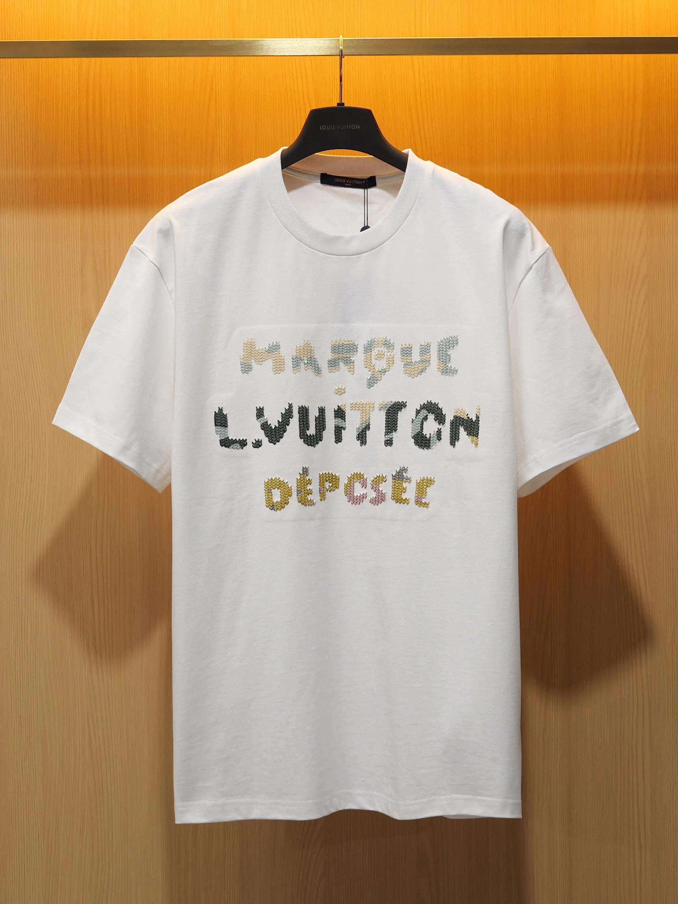 Trompe L'oeil Embroidered Logo T-Shirt D18520408