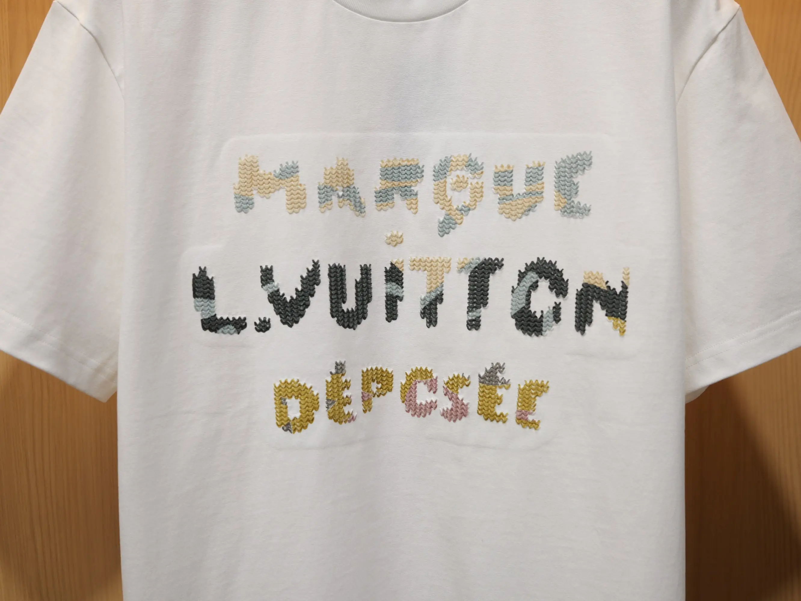Trompe L'oeil Embroidered Logo T-Shirt D18520408 — view 4