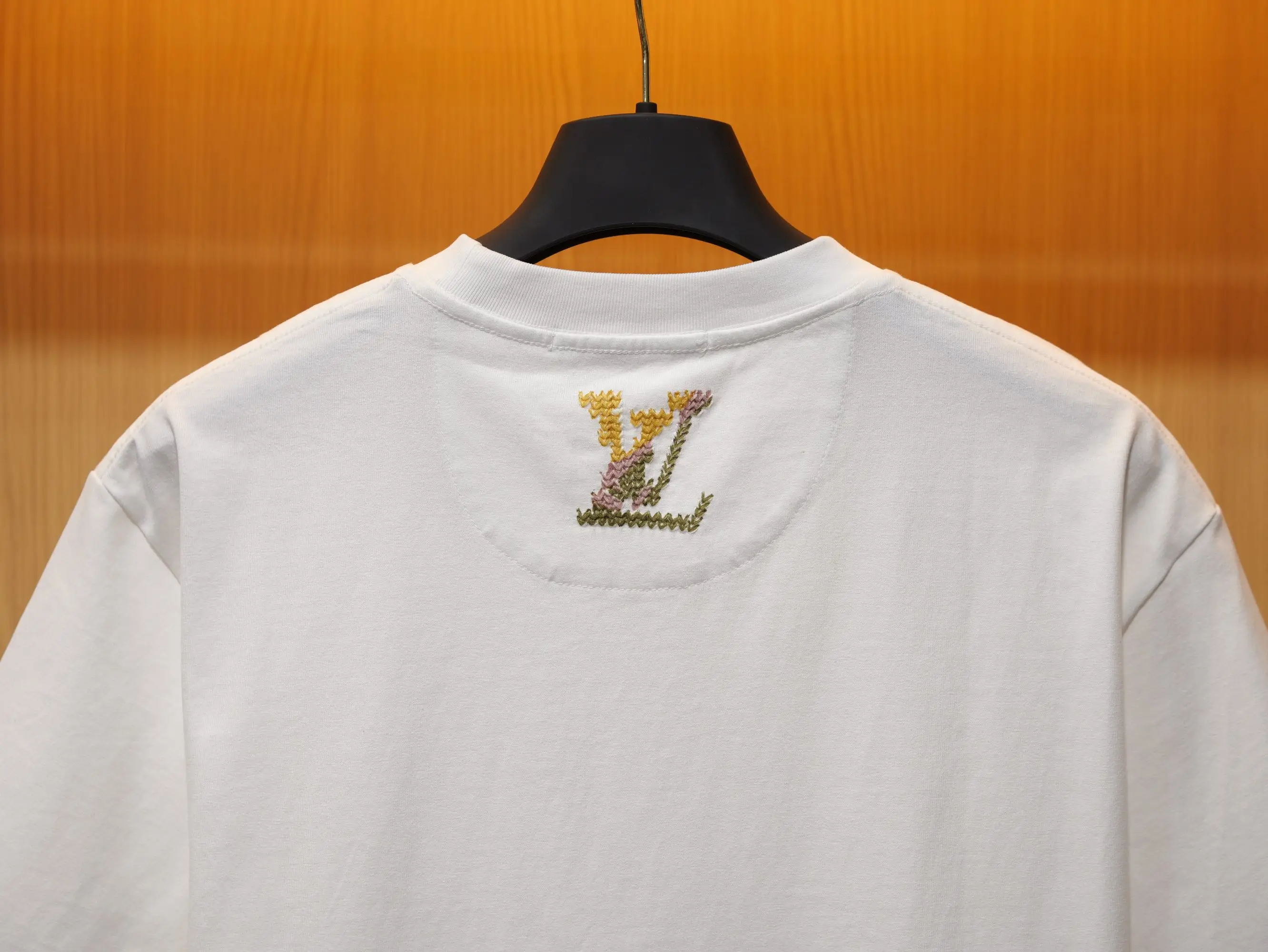 Trompe L'oeil Embroidered Logo T-Shirt D18520408 — view 7