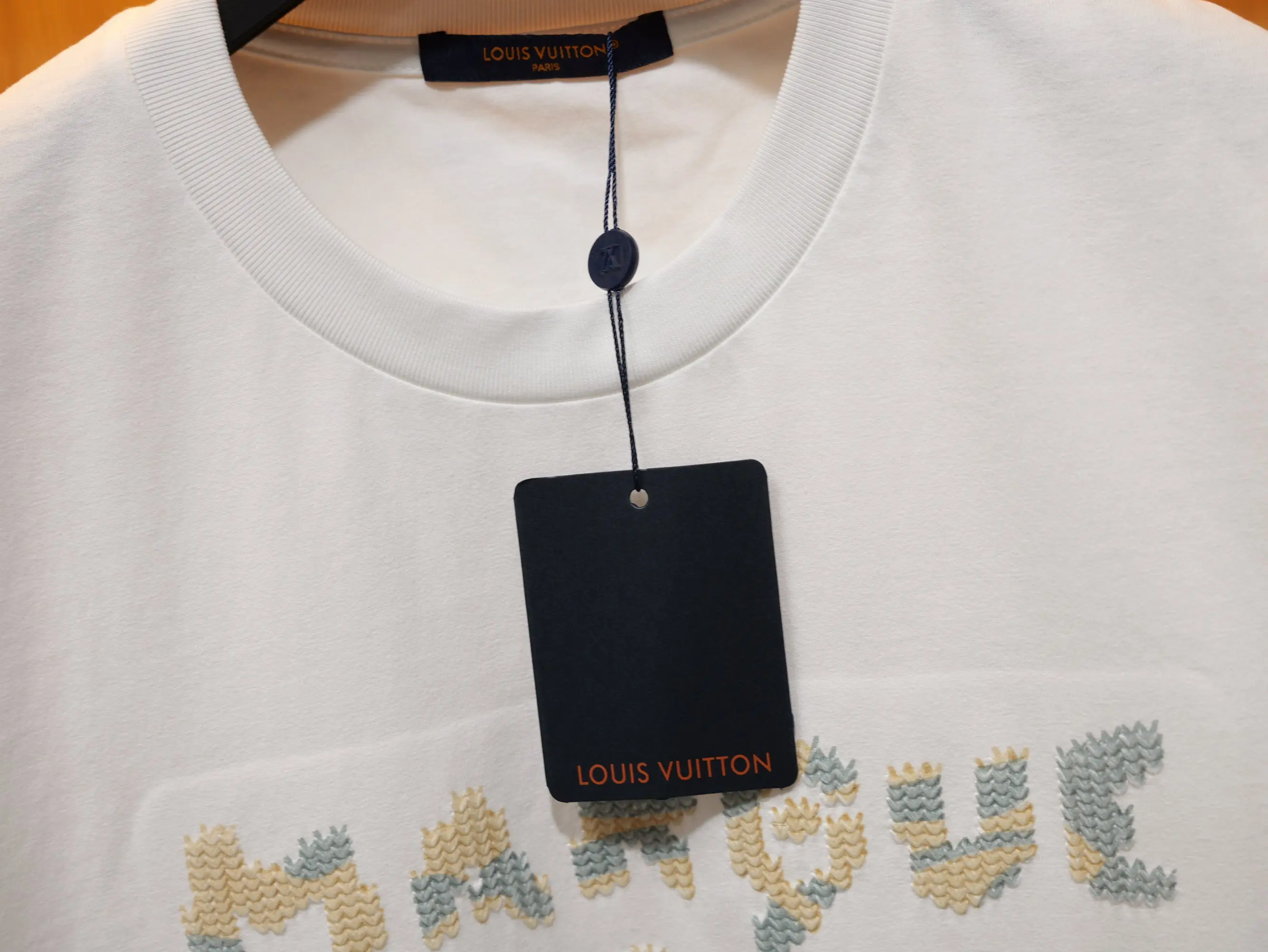Trompe L'oeil Embroidered Logo T-Shirt D18520408 — view 8