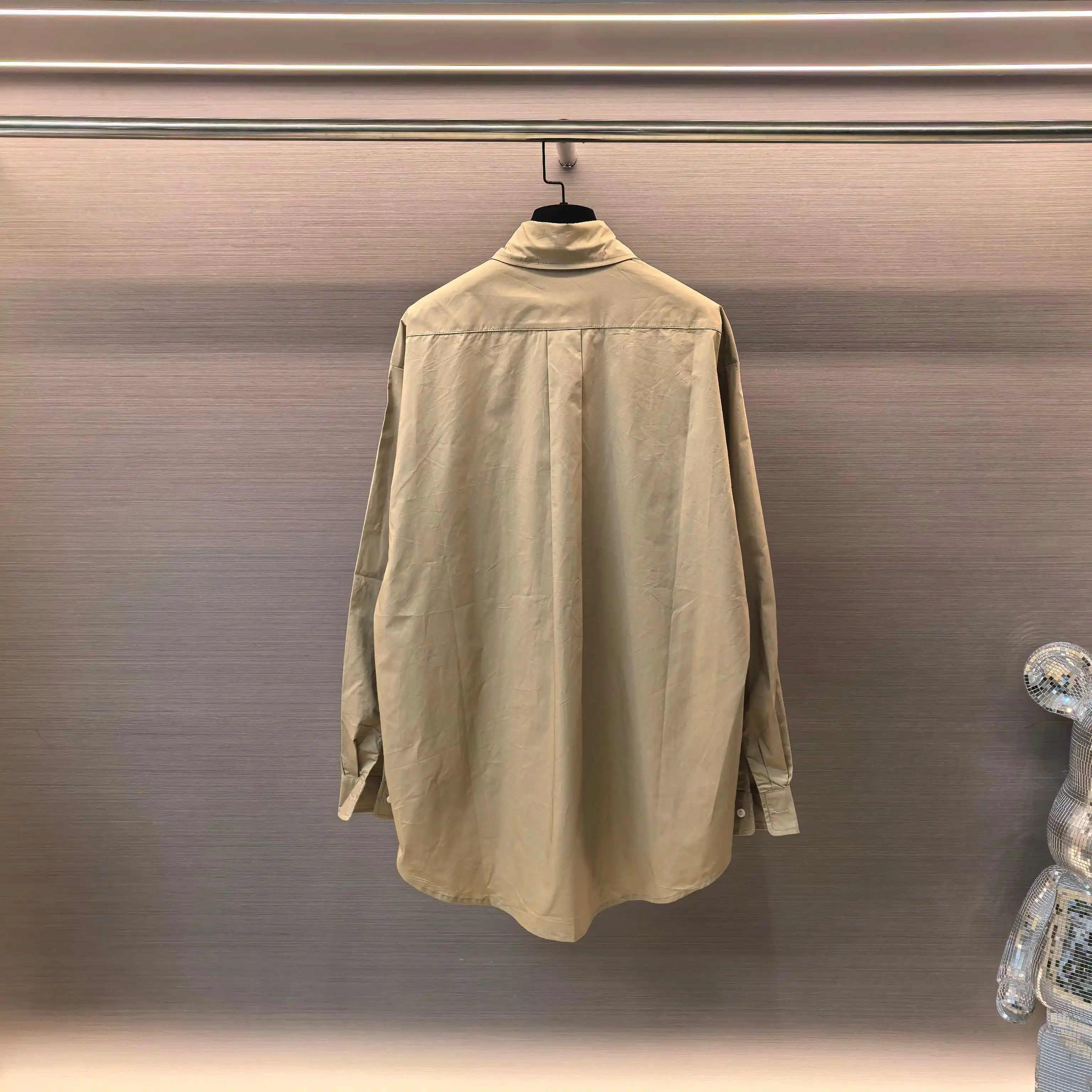 Logo-Embroidered Oversized Cotton Shirt D18523748 — view 2