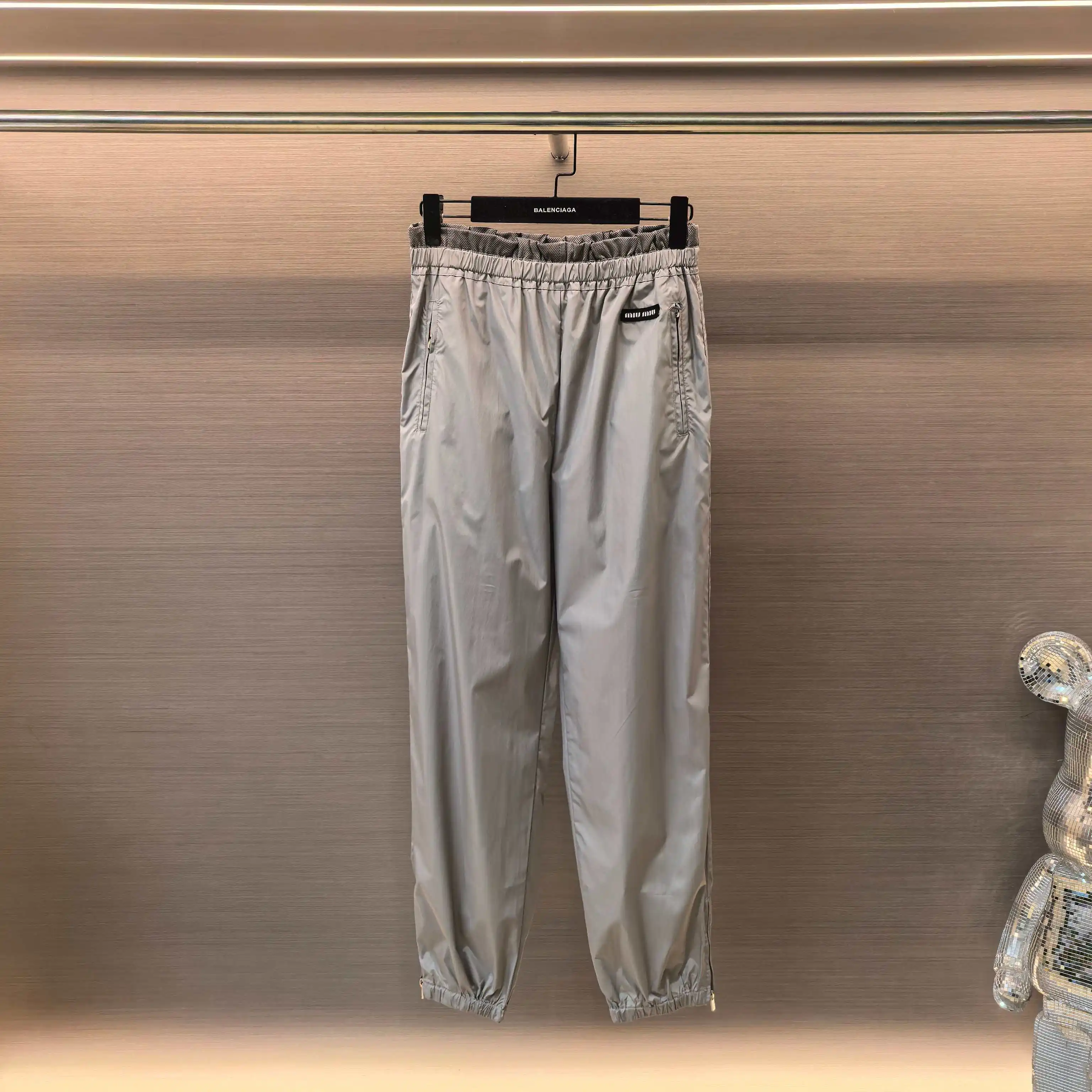 Logo-Patch Technical Silk Track Pants D19023809