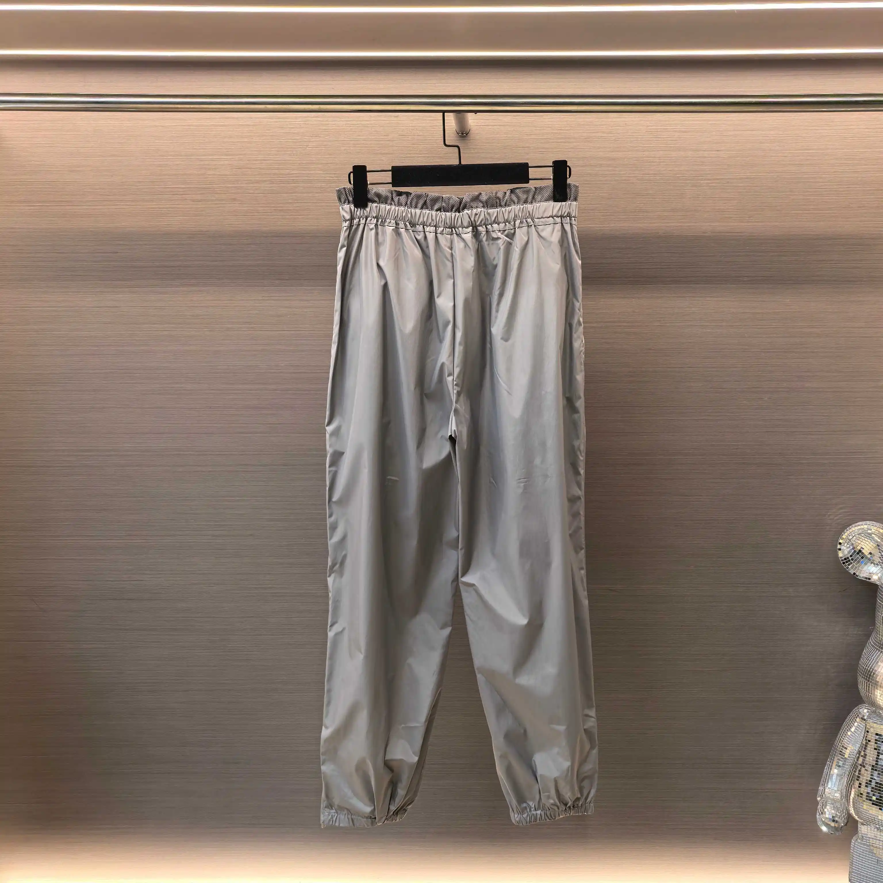Logo-Patch Technical Silk Track Pants D19023809 — view 2