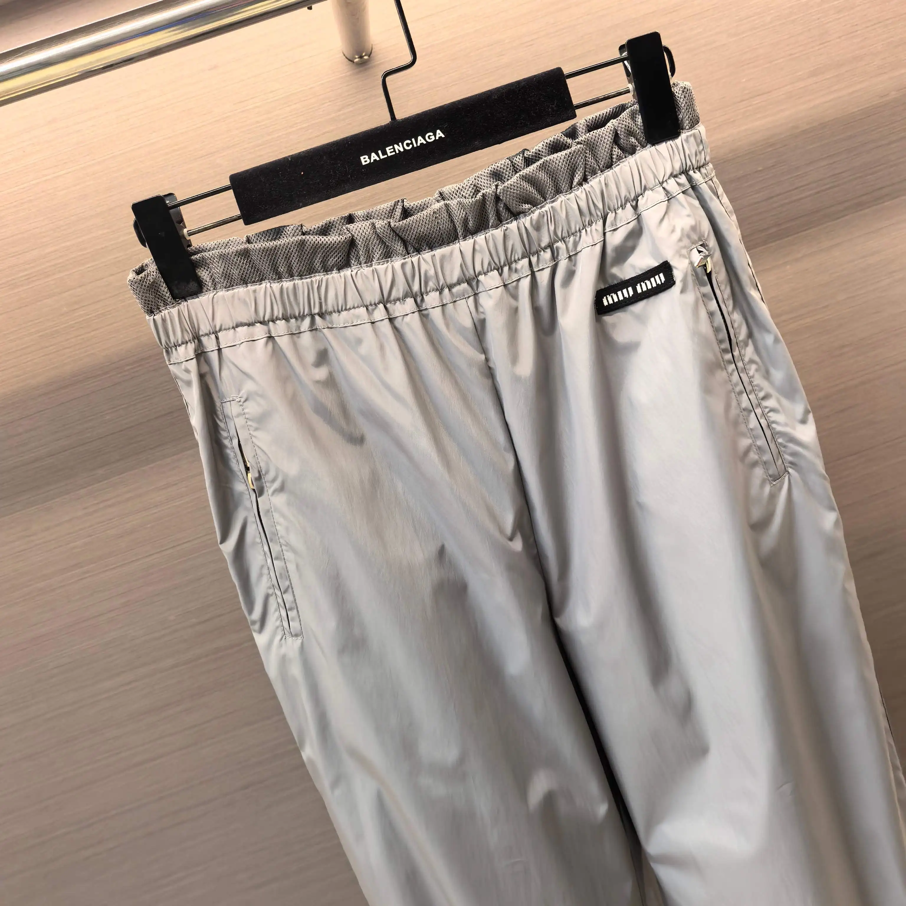 Logo-Patch Technical Silk Track Pants D19023809 — view 3