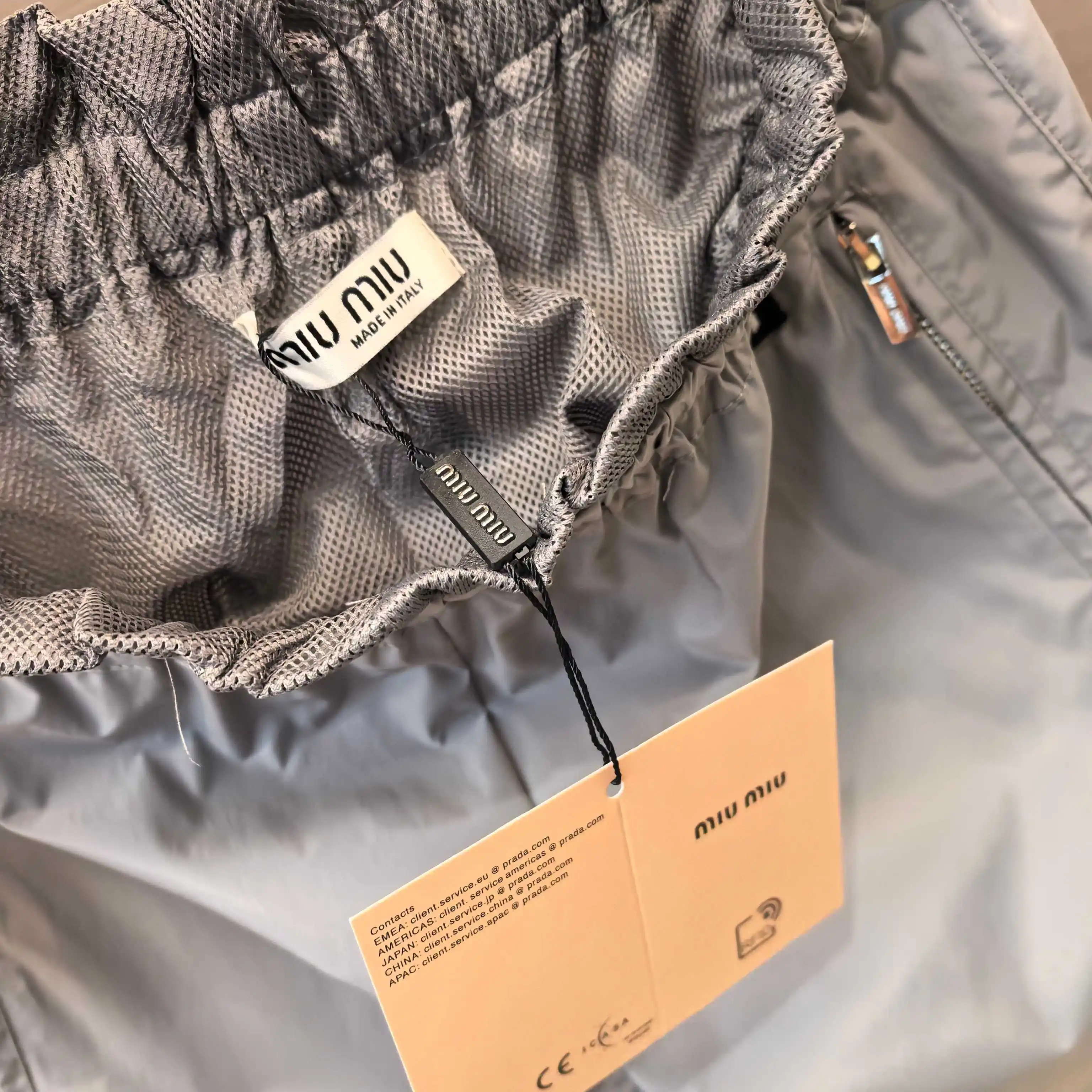Logo-Patch Technical Silk Track Pants D19023809 — view 8