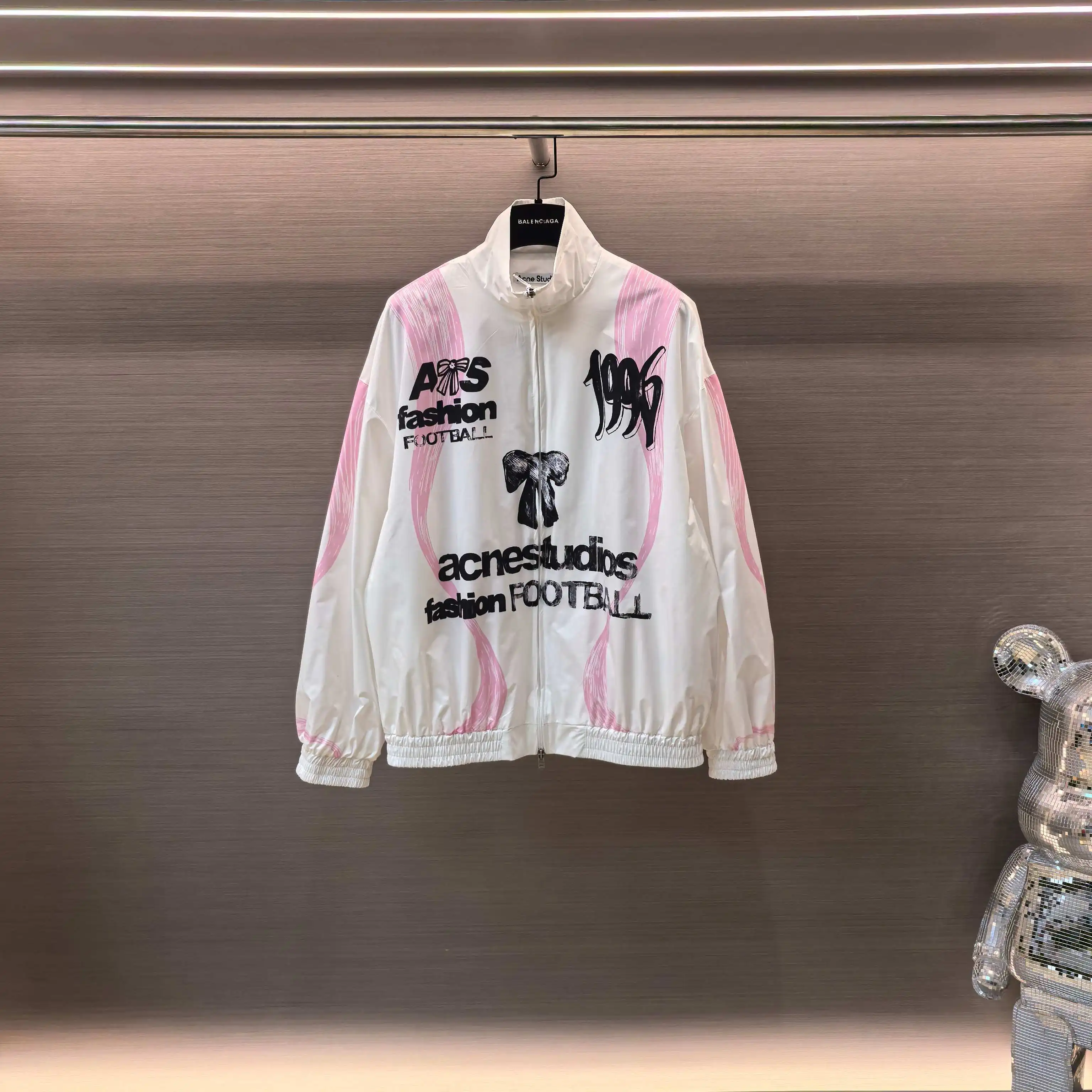Fashion Football Graffiti Print Track Jacket D20023741