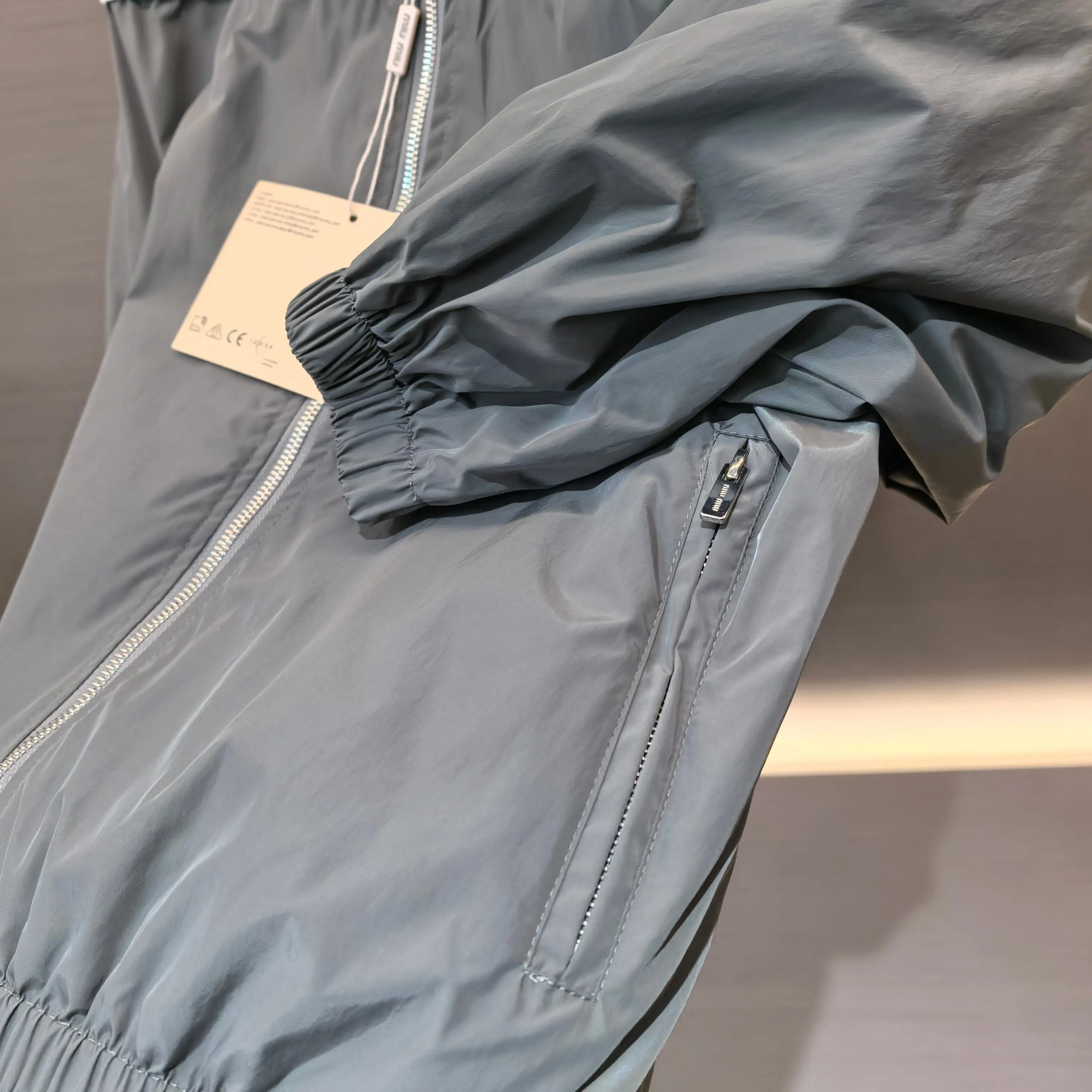 Logo-Embroidered Hooded Windbreaker Jacket D20023807 — view 5