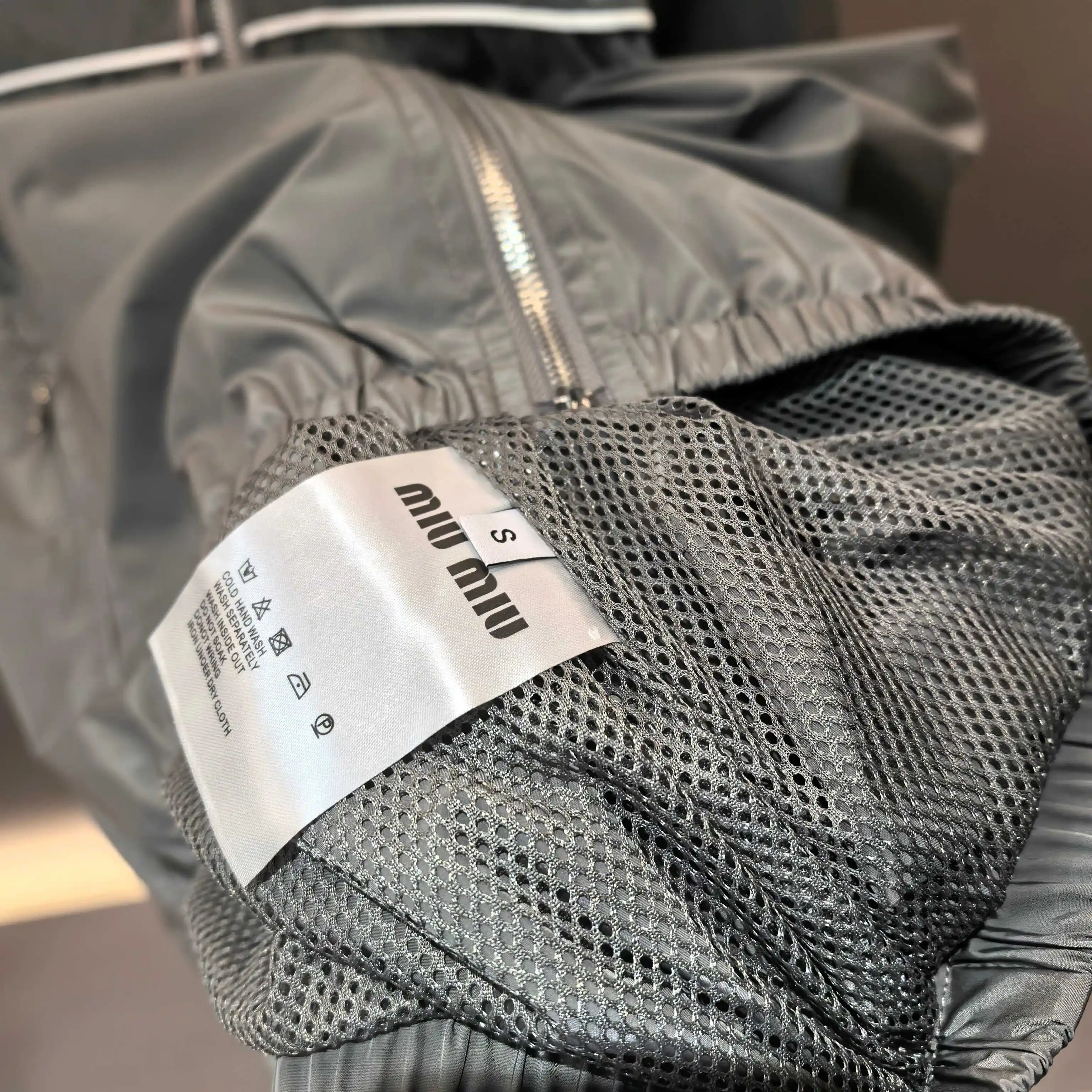 Logo-Embroidered Hooded Windbreaker Jacket D20023807 — view 7