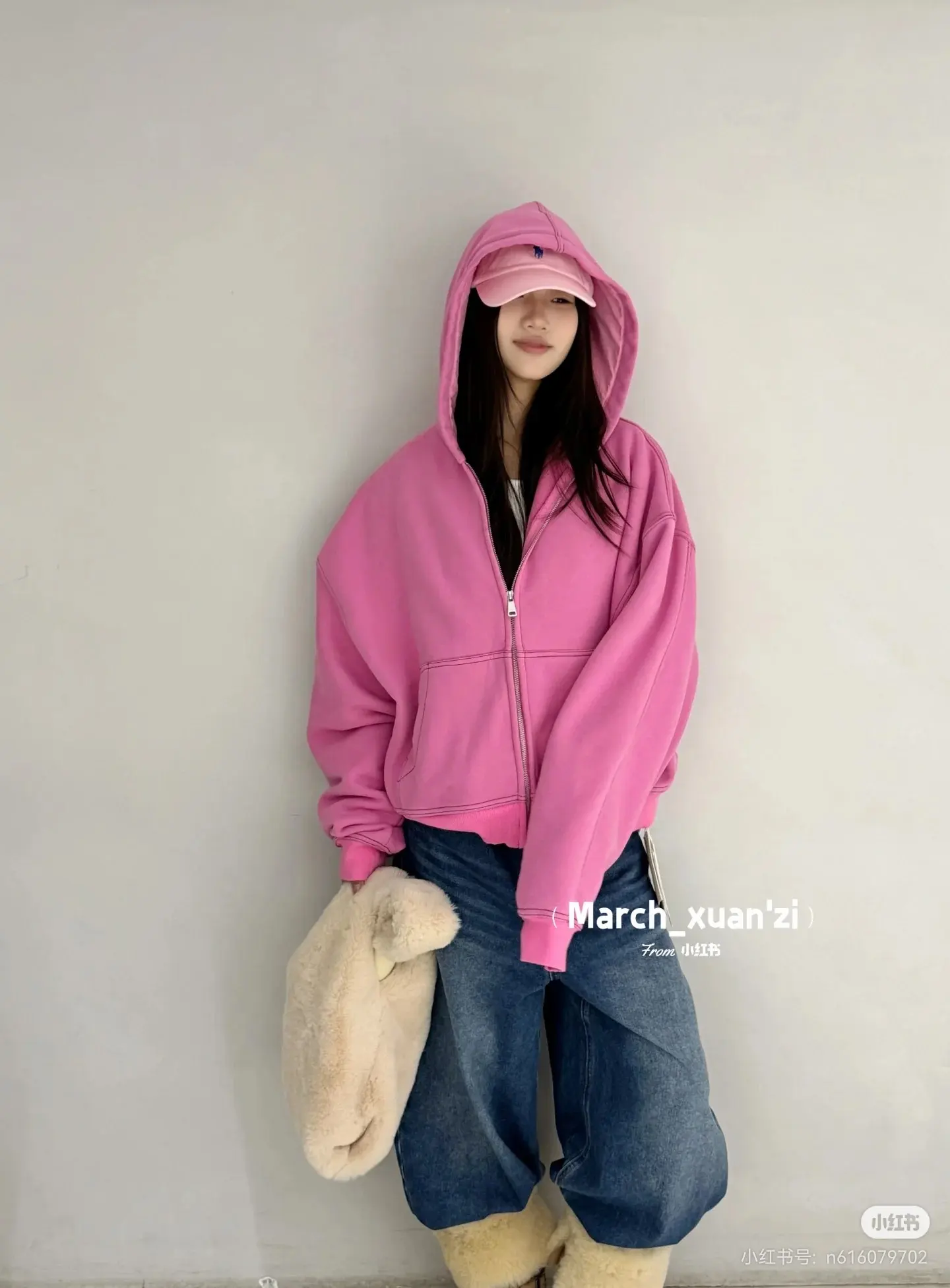 Acne Studios Logo Embroidered Zip-Up Hoodie D20523671 — view 6