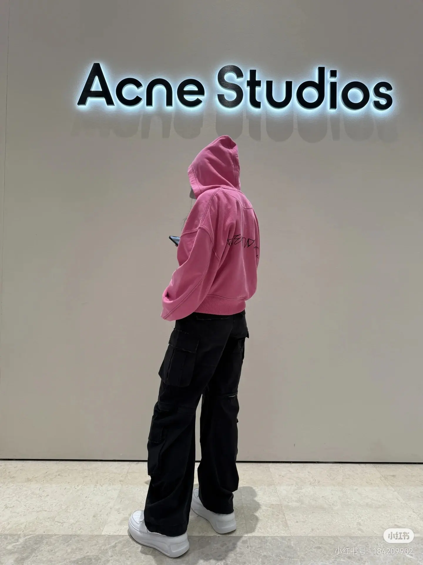 Acne Studios Logo Embroidered Zip-Up Hoodie D20523671 — view 7
