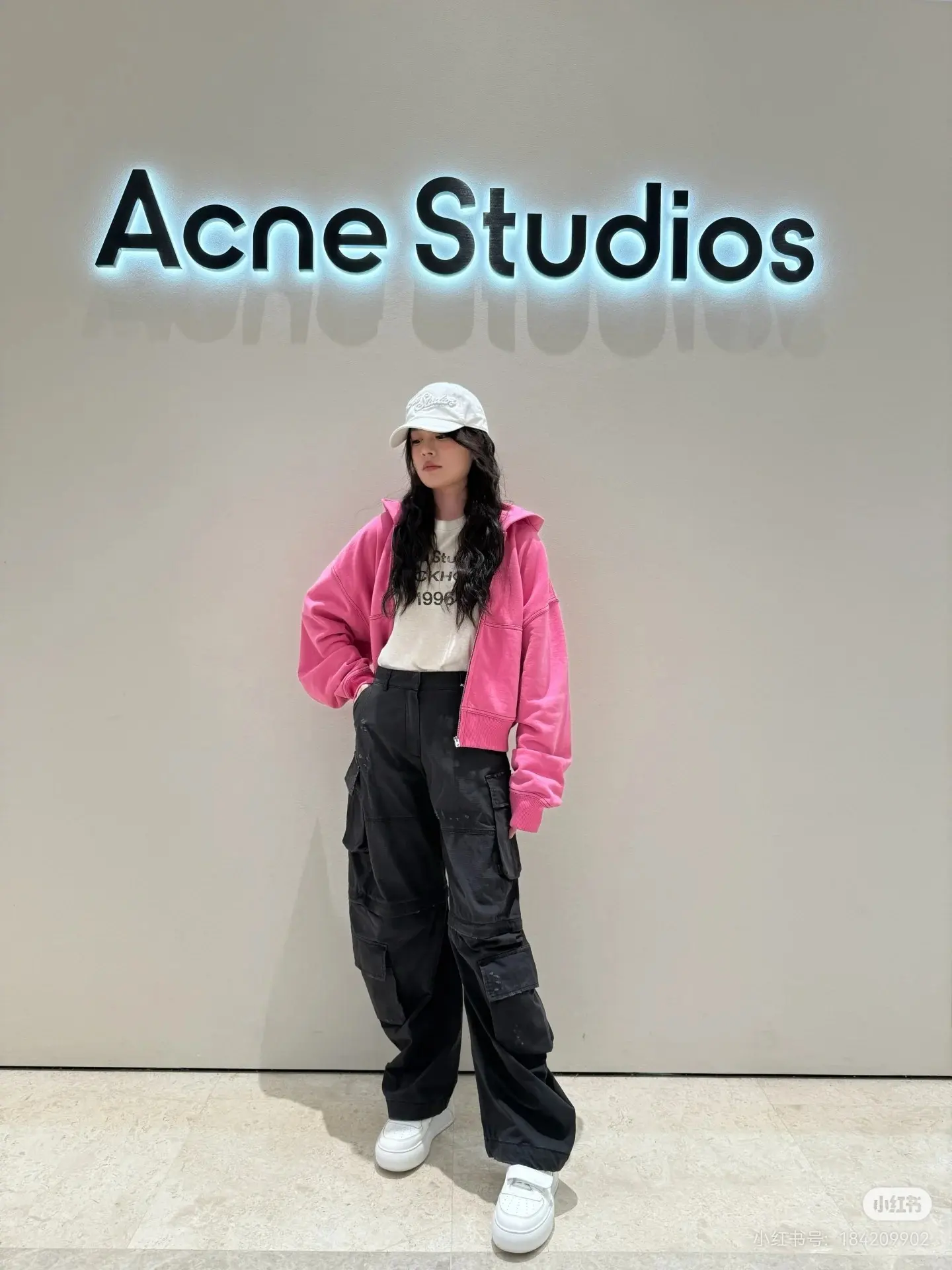 Acne Studios Logo Embroidered Zip-Up Hoodie D20523671 — view 9