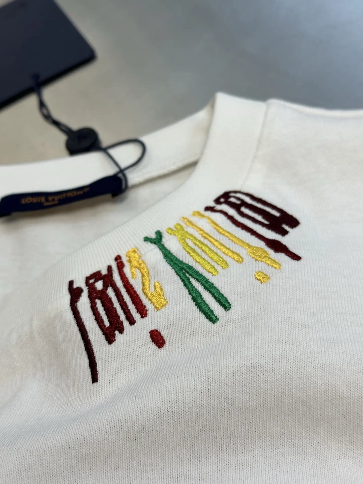 Embroidered Logo Cotton T-Shirt D20518787 — view 7