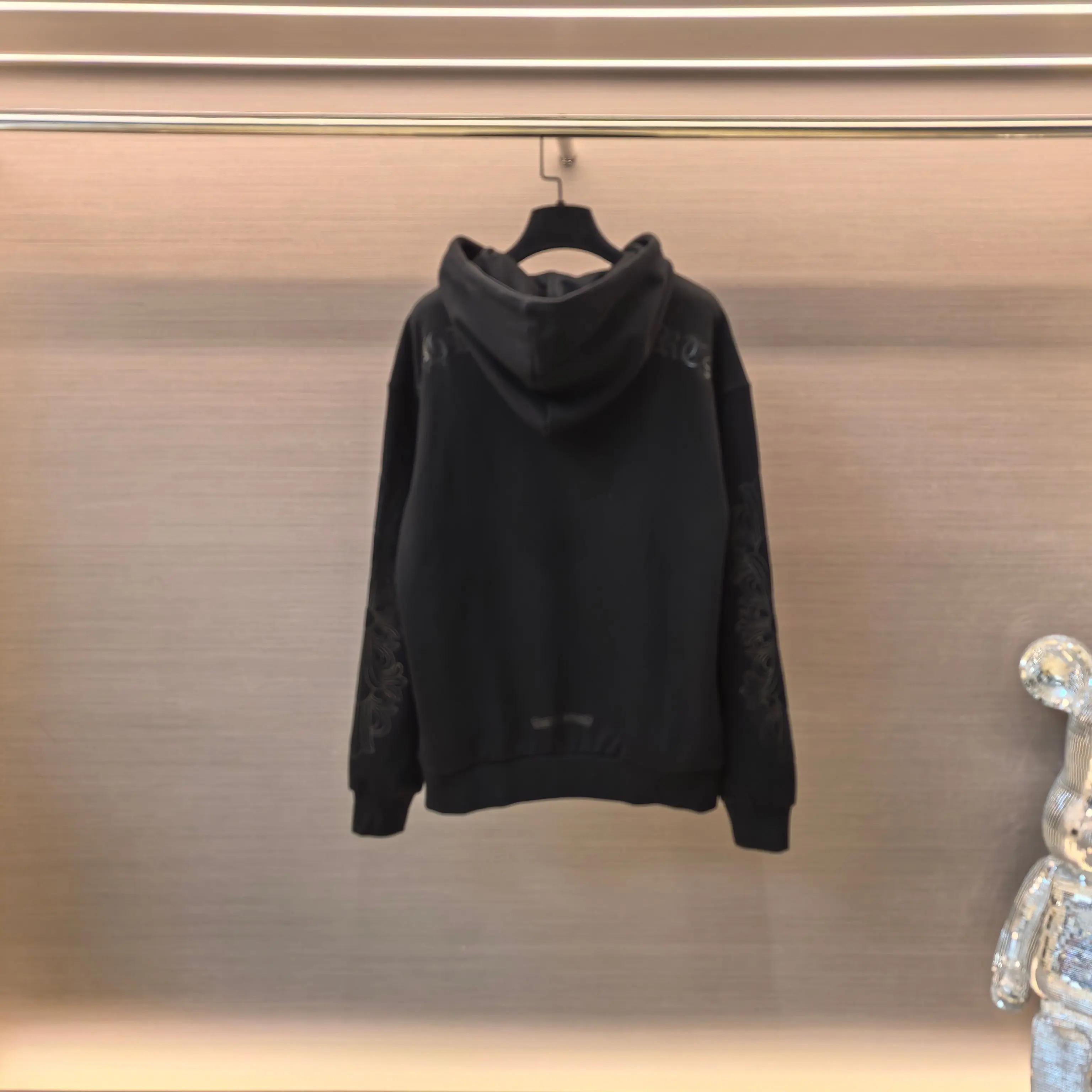 Chrome Hearts Tonal Cross Print Hoodie D21023769 — view 2