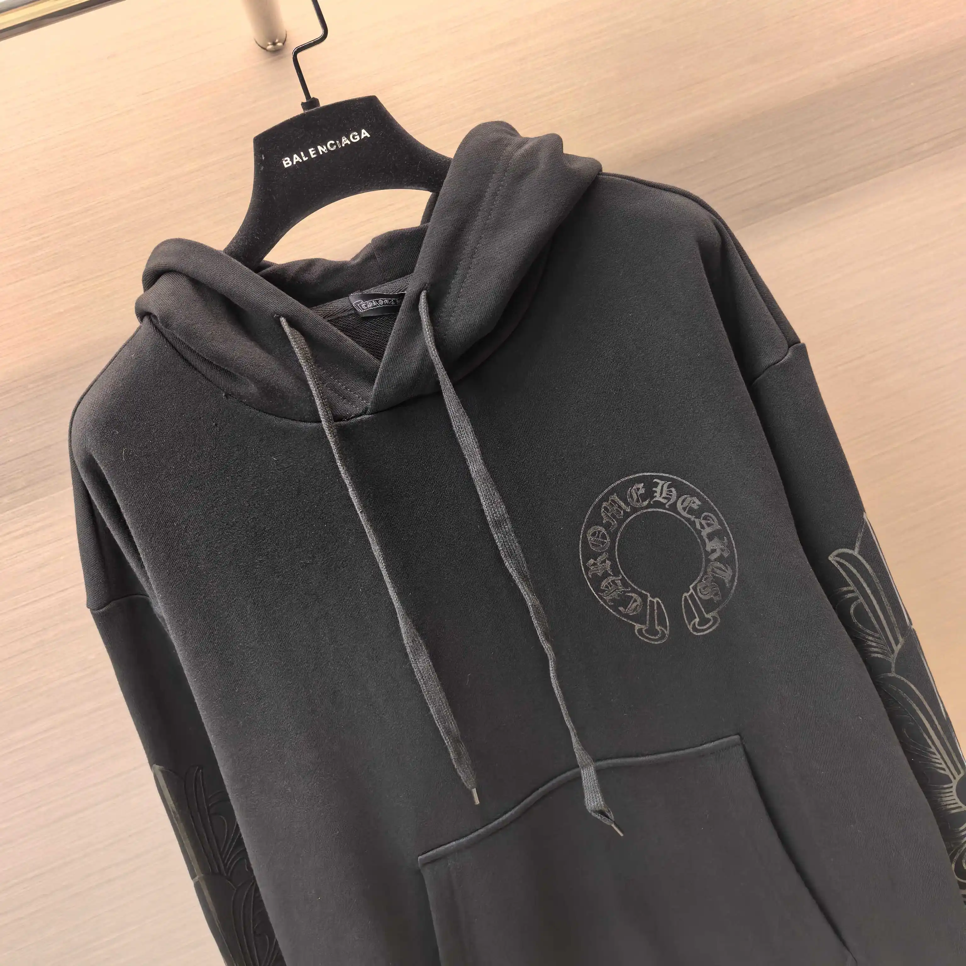 Chrome Hearts Tonal Cross Print Hoodie D21023769 — view 3