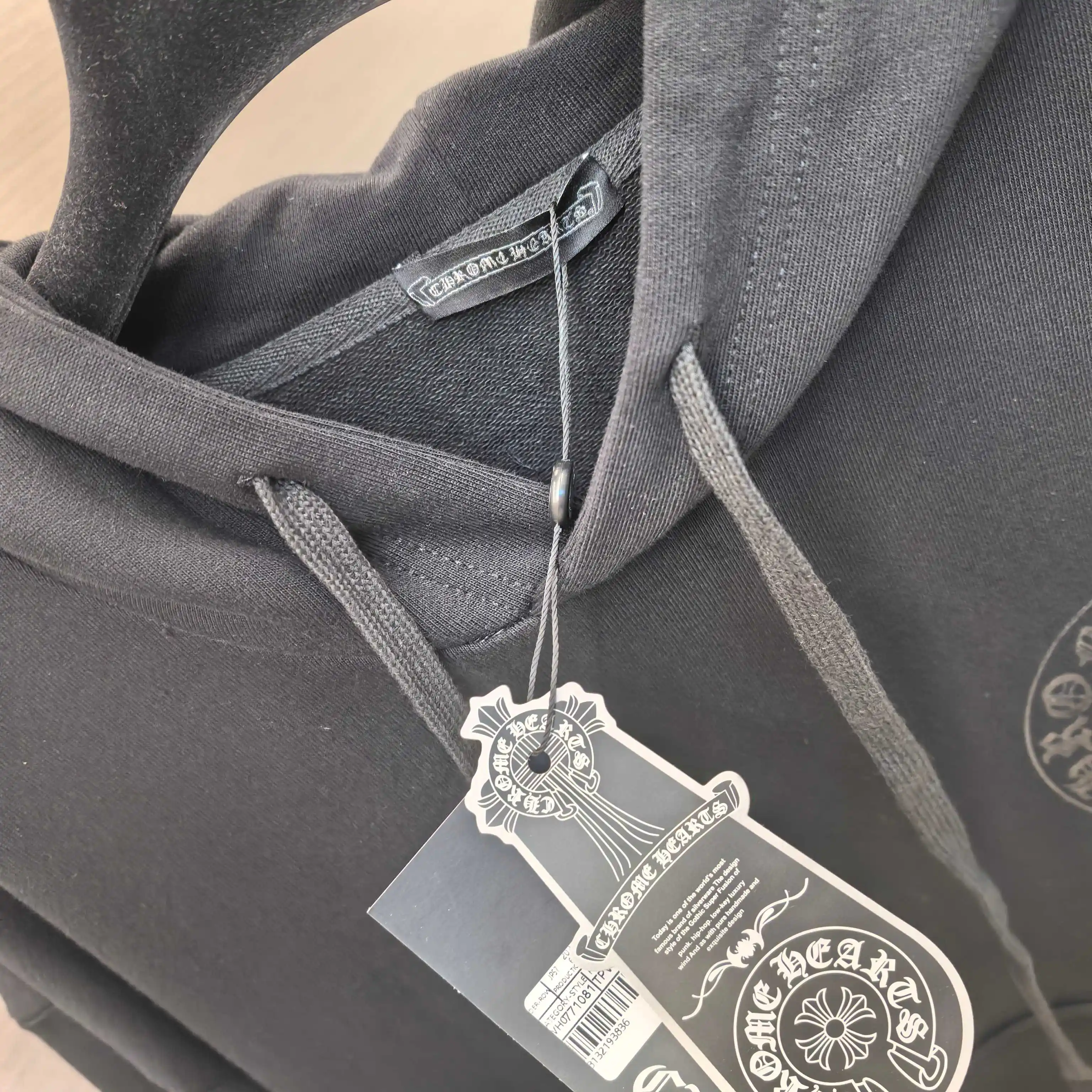 Chrome Hearts Tonal Cross Print Hoodie D21023769 — view 6