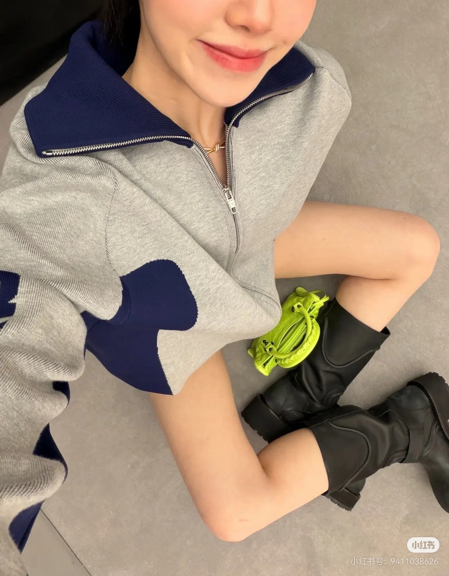 Bodies Jacquard Zip-Up Knit Cardigan D21523611 — view 7