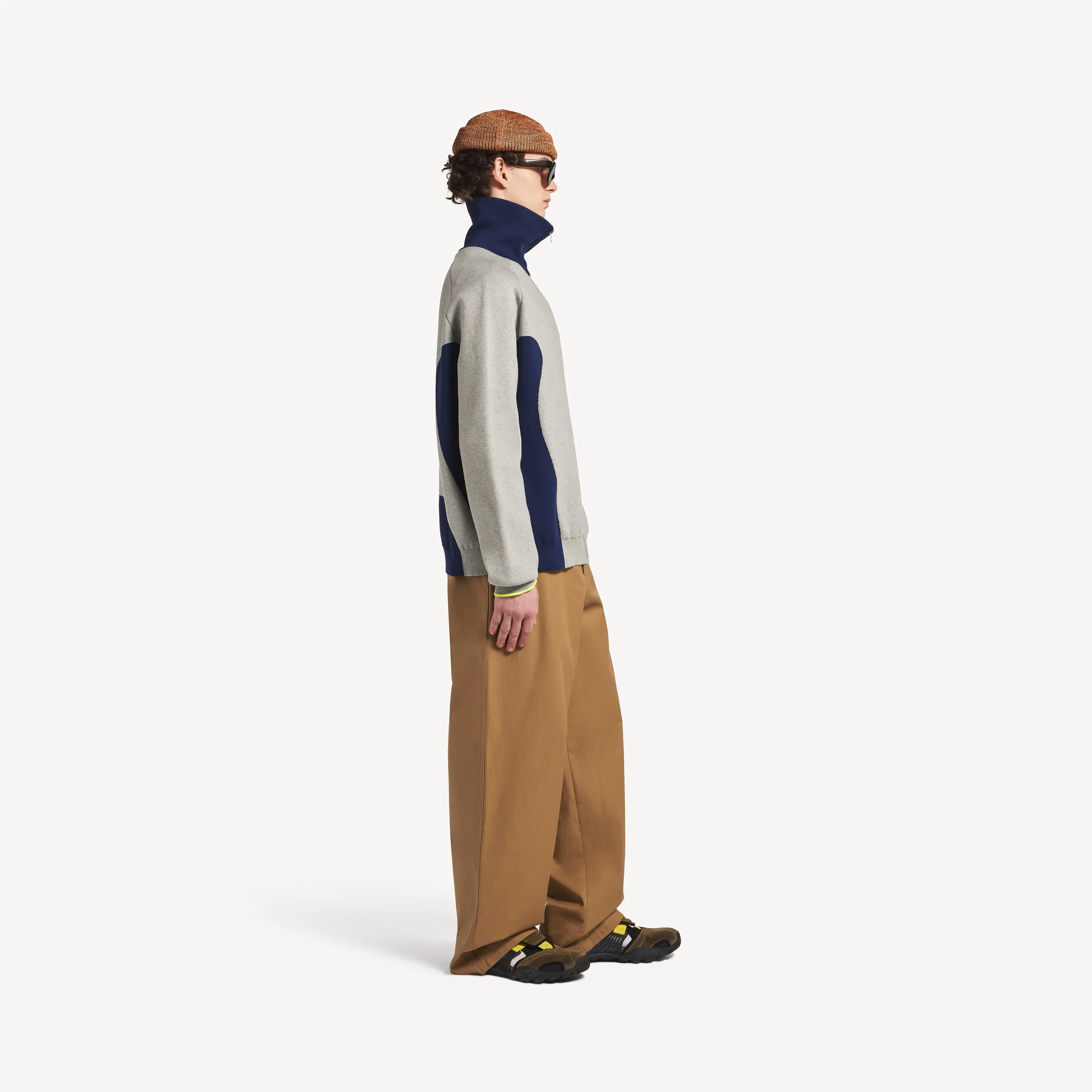 Bodies Color-Block Zip-Up Knit Cardigan D21523612 — view 3