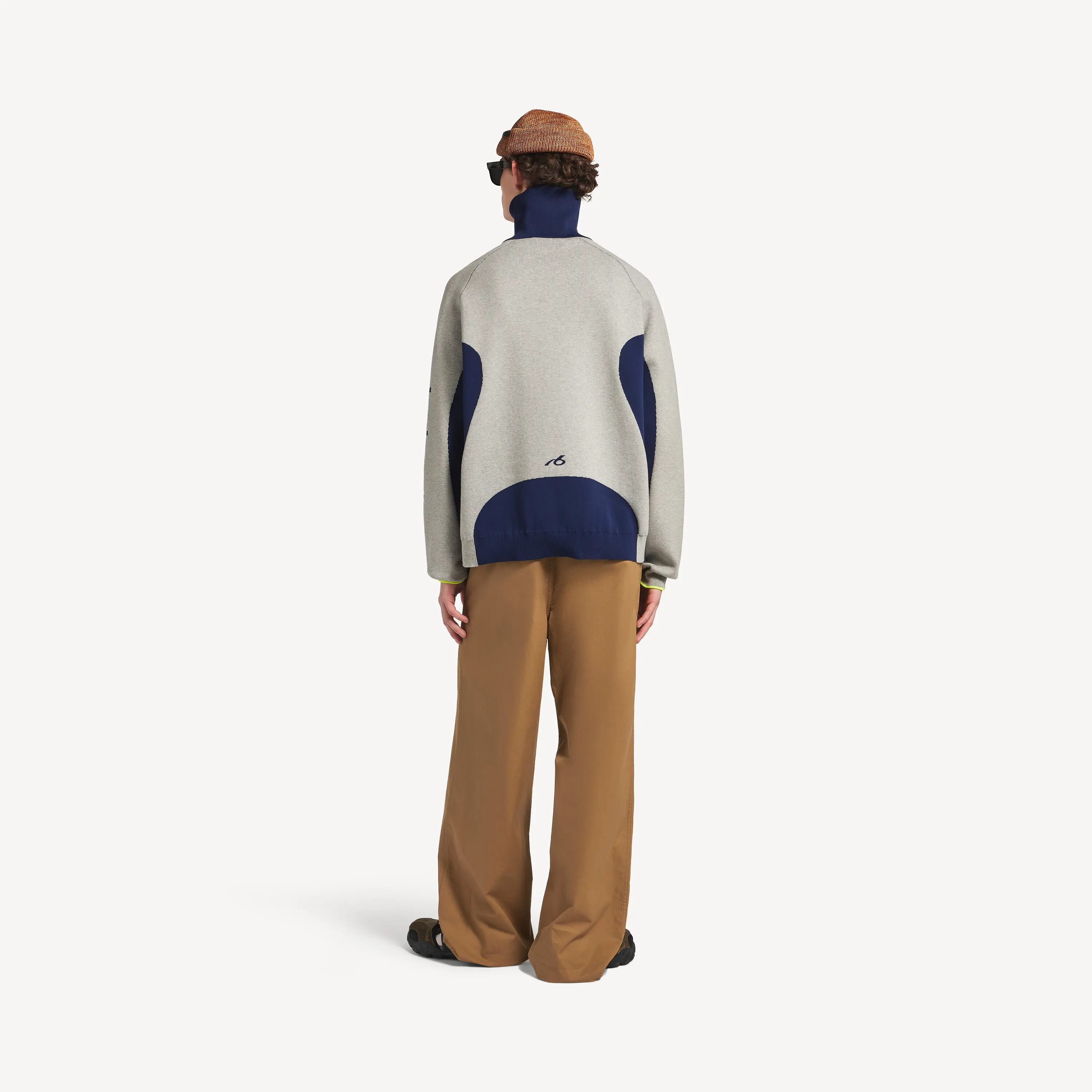 Bodies Color-Block Zip-Up Knit Cardigan D21523612 — view 4