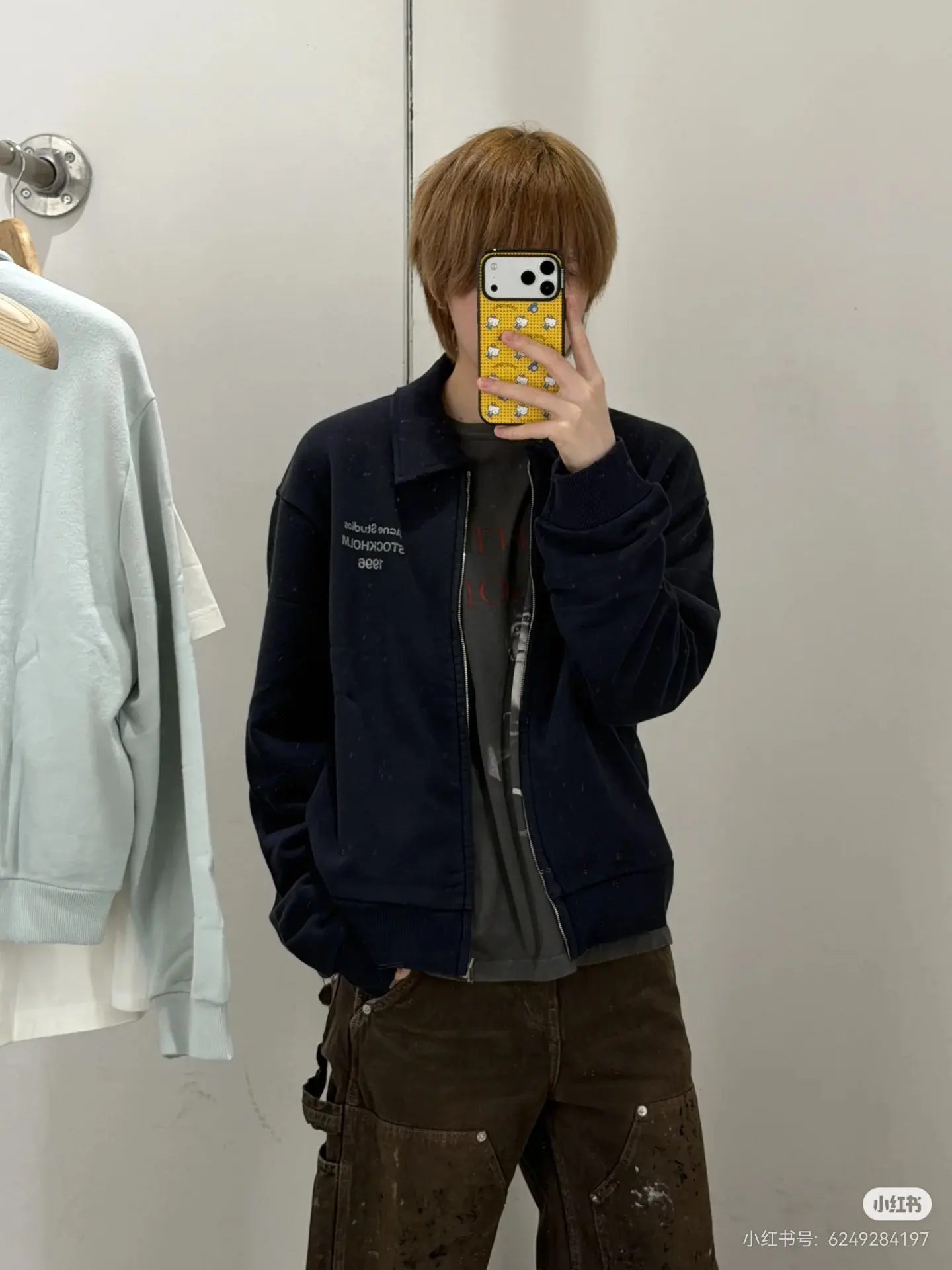Logo-Print Zip-Up Cotton Sweatshirt D22523696 — view 6