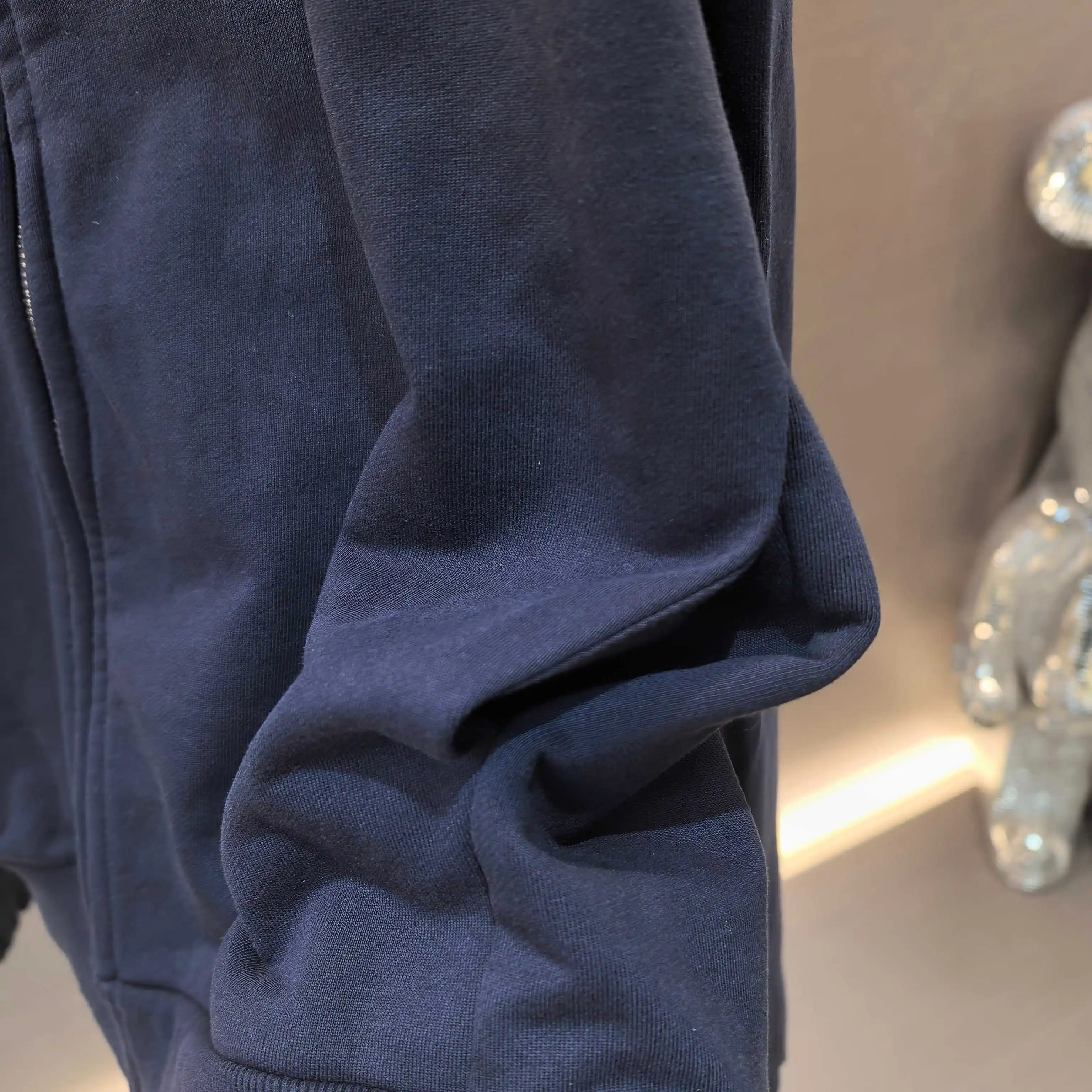Logo-Print Zip-Up Cotton Sweatshirt Jacket D22523695 — view 6