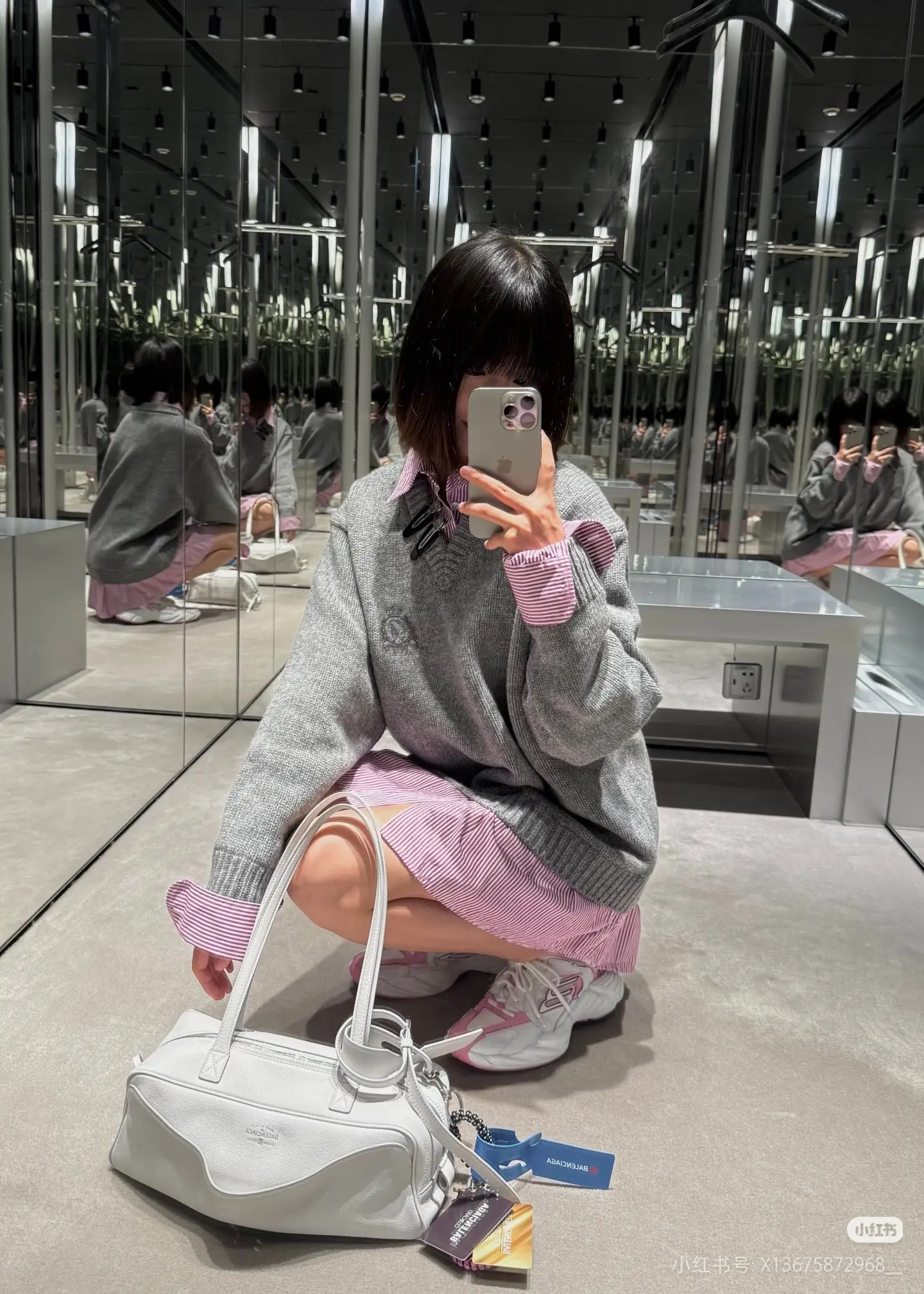 Oversized Layered-Effect Wool-Blend Sweater D22523773 — view 2