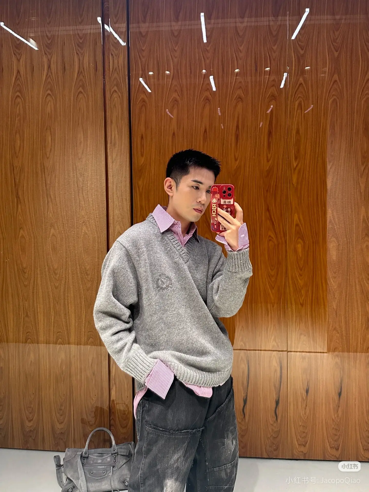 Oversized Layered-Effect Wool-Blend Sweater D22523773 — view 8