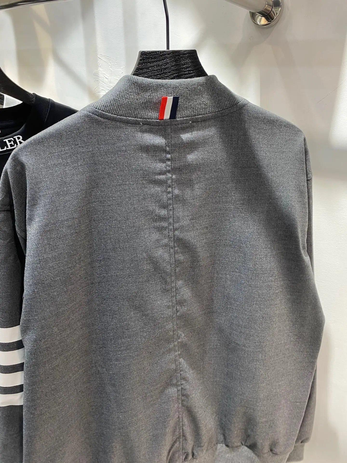 4-Bar Striped Cotton Bomber Jacket D22513839 — view 10