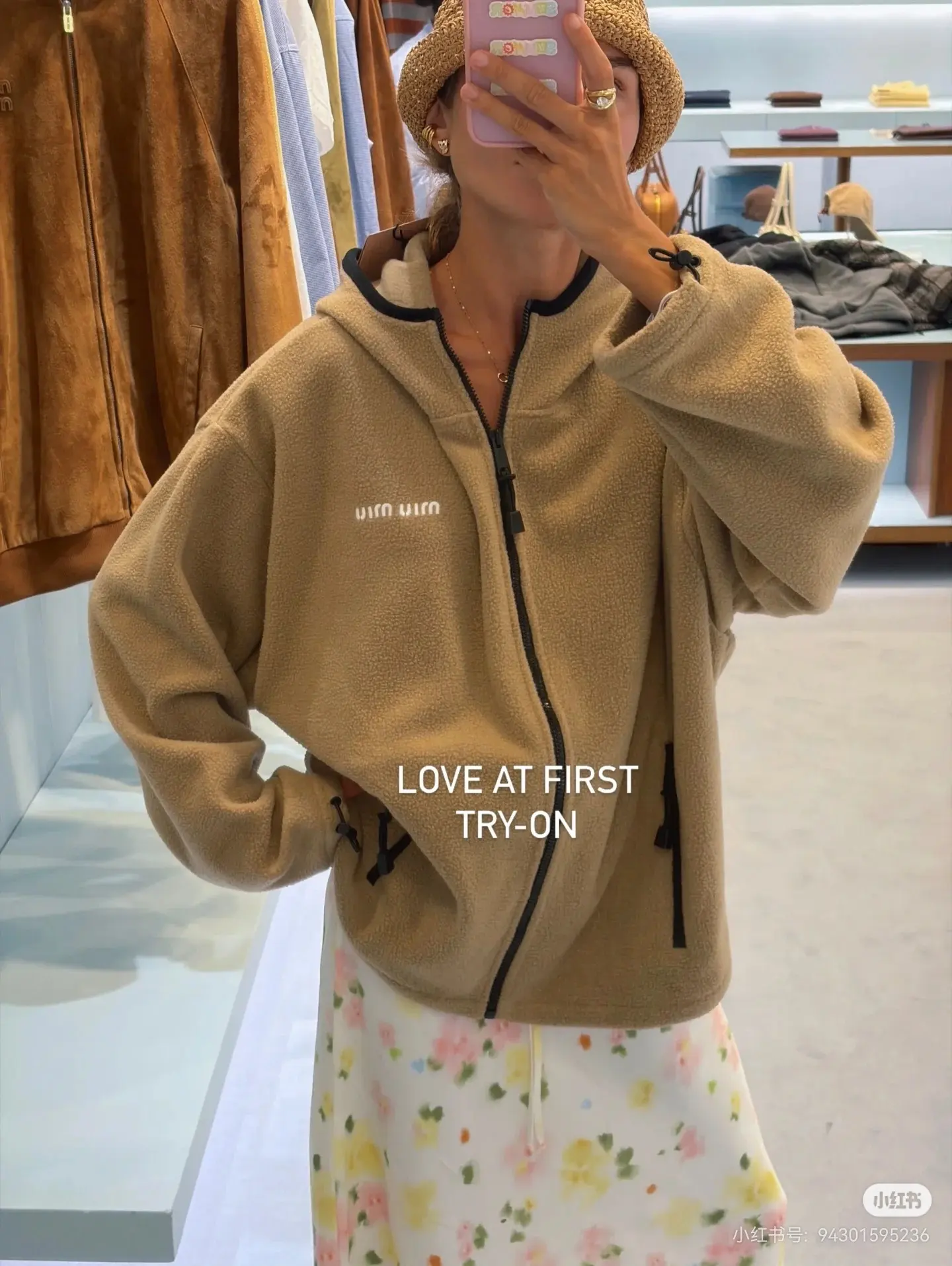 Logo-Embroidered Fleece Zip-Up Hoodie D23523705